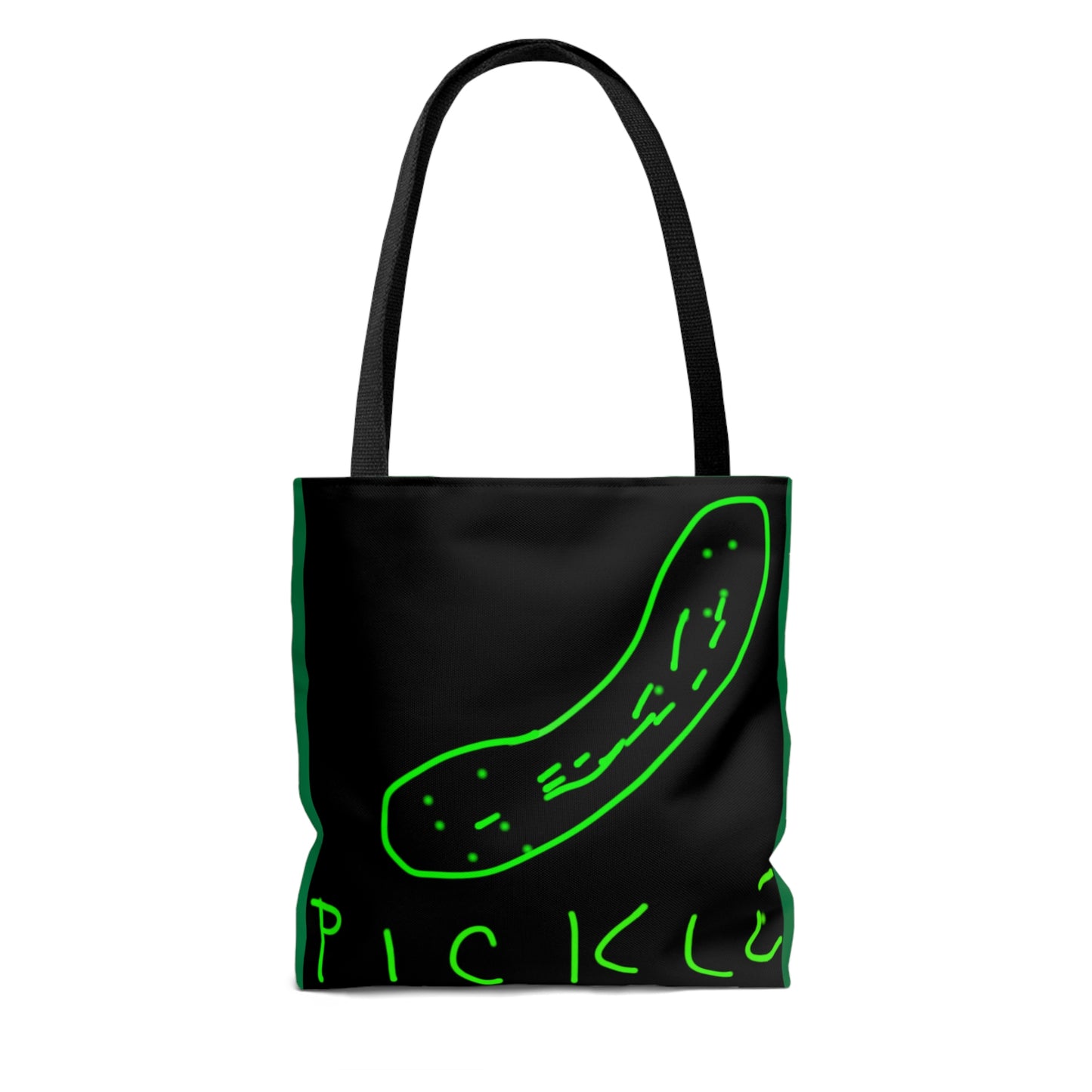 Pickle- Tote Bag (AOP)- Black & Green