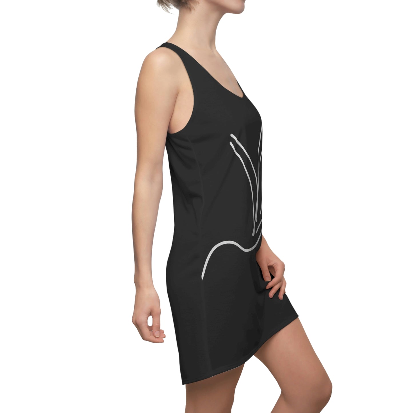 Origami- Women's Cut & Sew Racerback Dress (AOP)