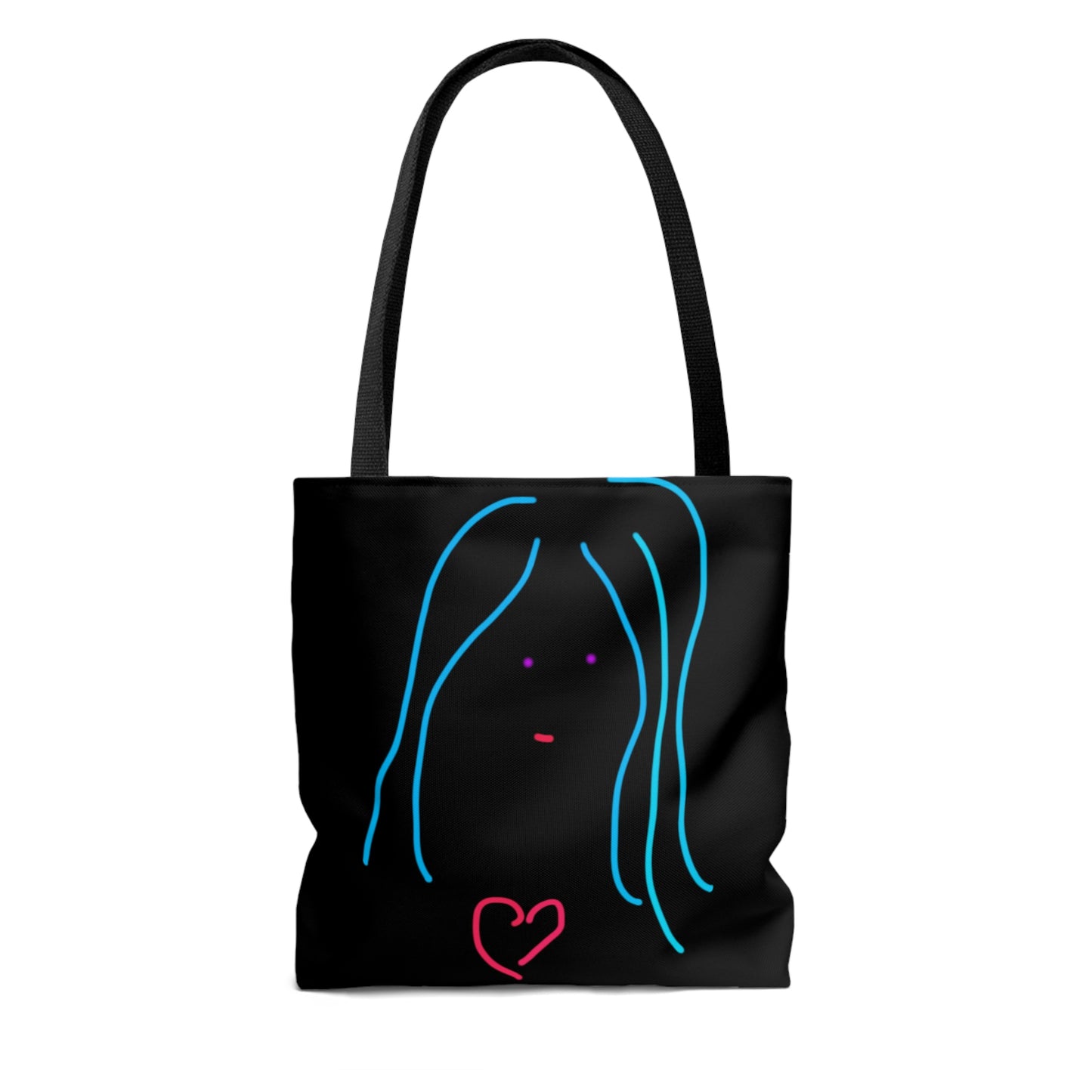 Heart Girl- AOP Tote Bag