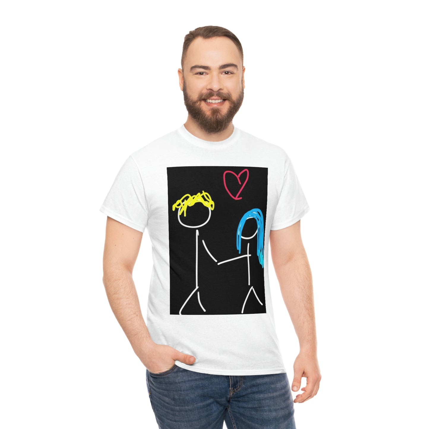 Stick Couple- Unisex Heavy Cotton Tee