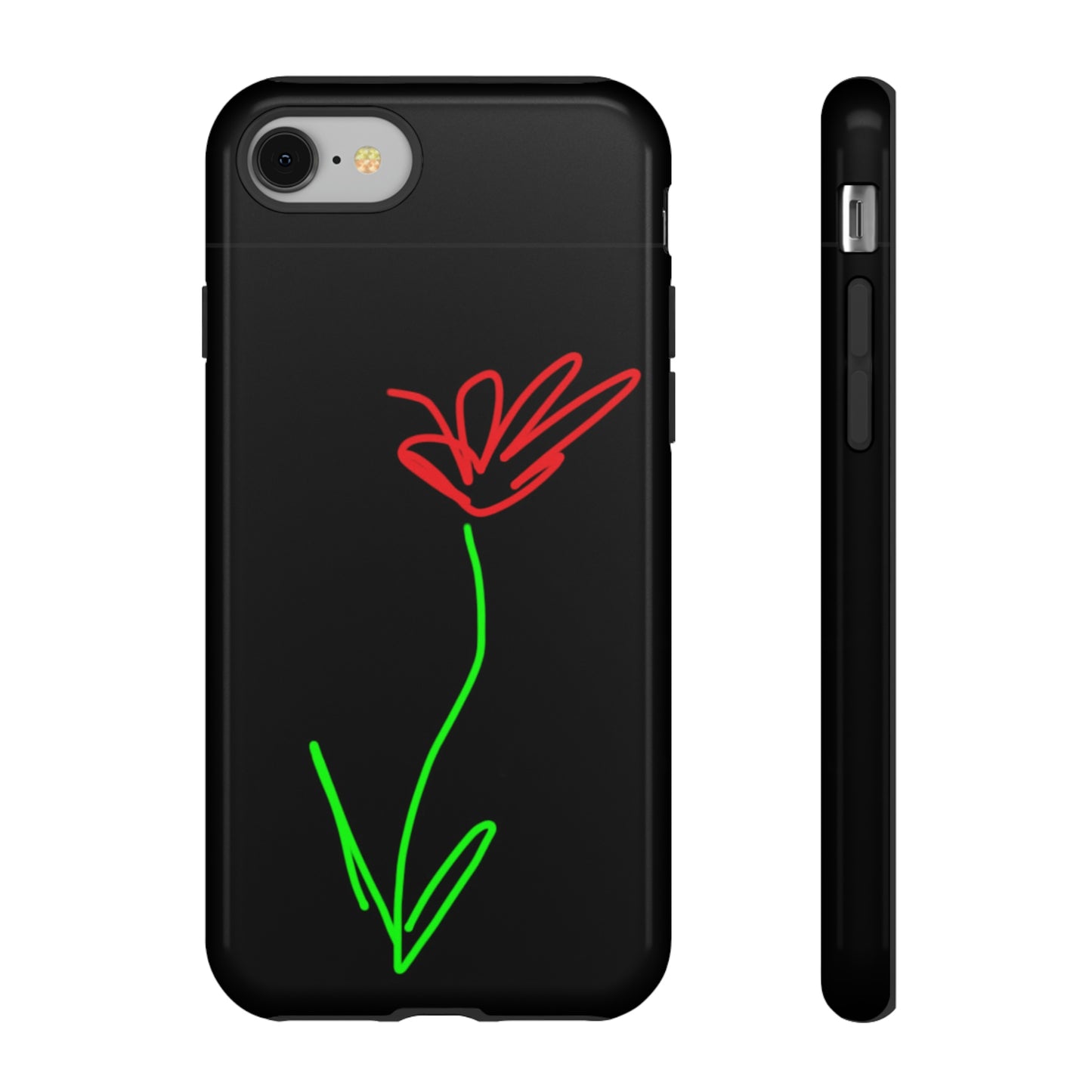 Red Flower- Tough Cases- 41 Phone Styles