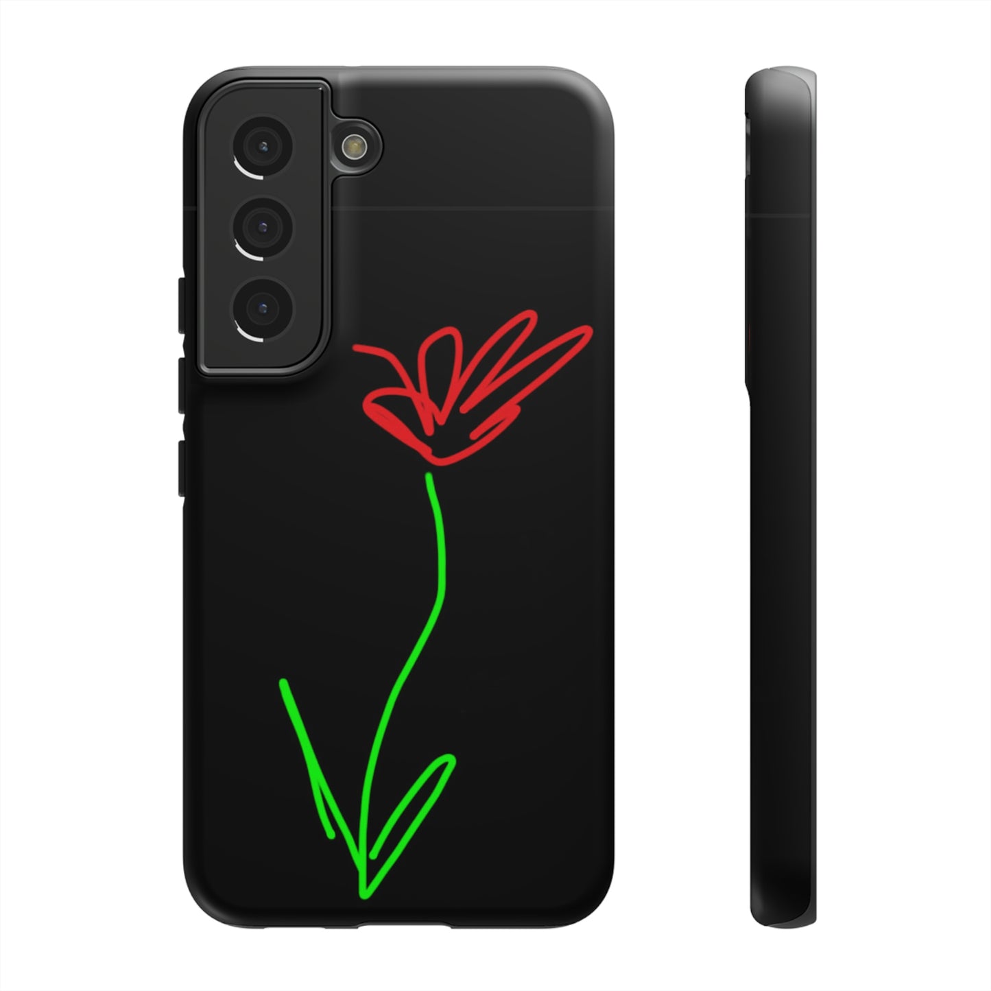 Red Flower- Tough Cases- 41 Phone Styles