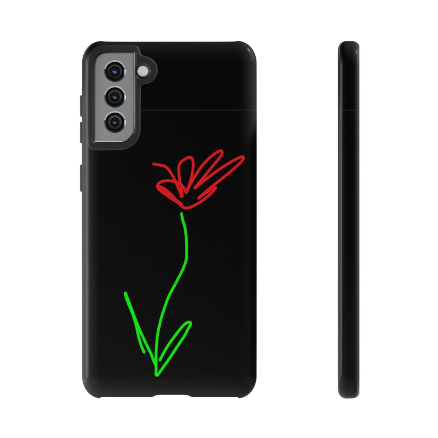 Red Flower- Tough Cases- 41 Phone Styles