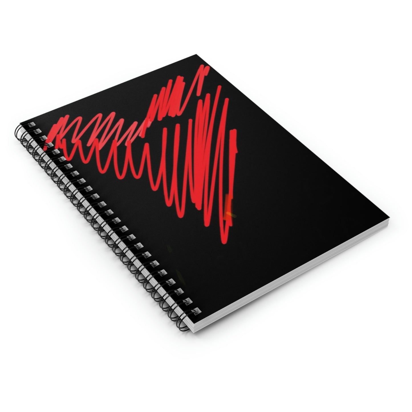 Scribble Heart- Spiral Notebook - Ruled Line