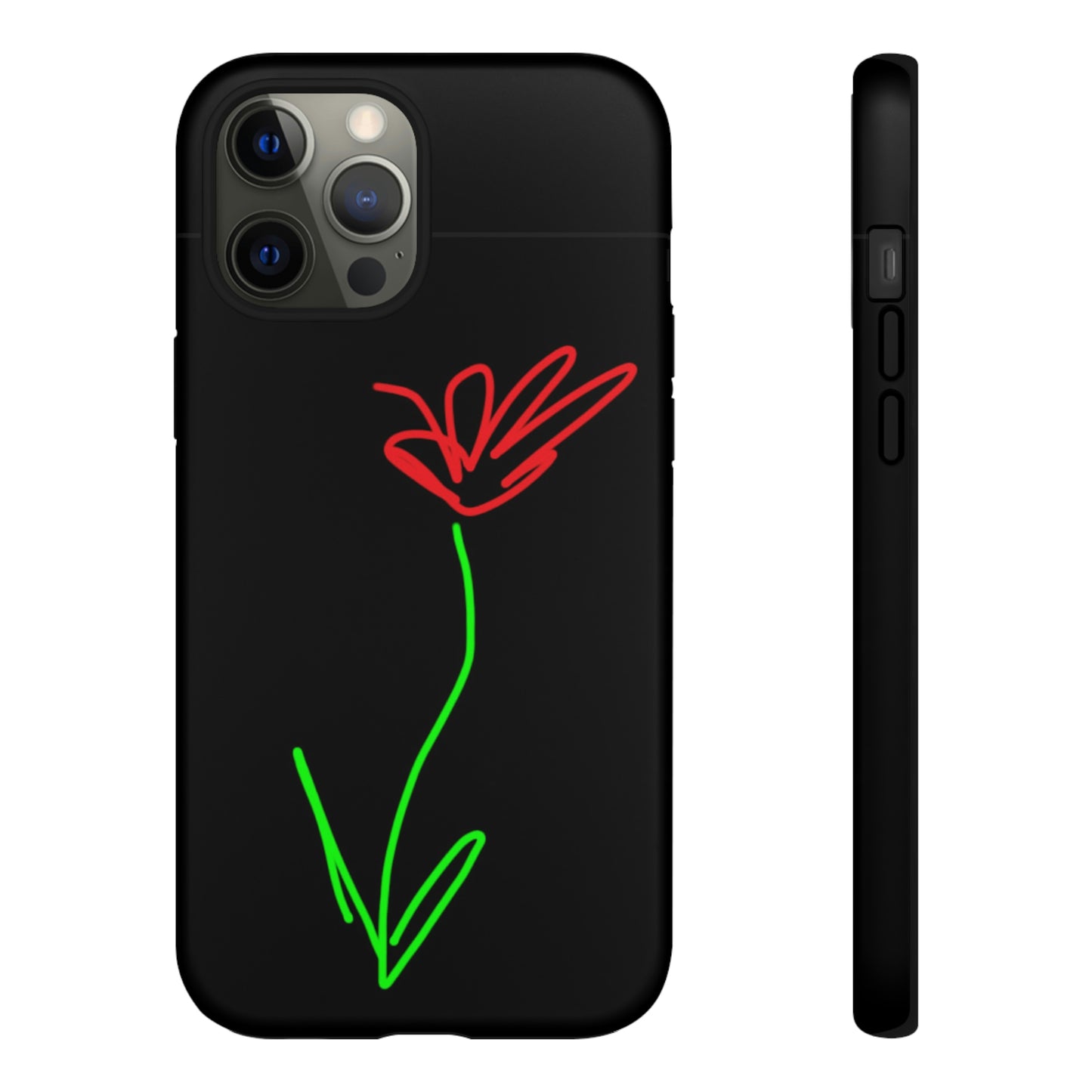 Red Flower- Tough Cases- 41 Phone Styles