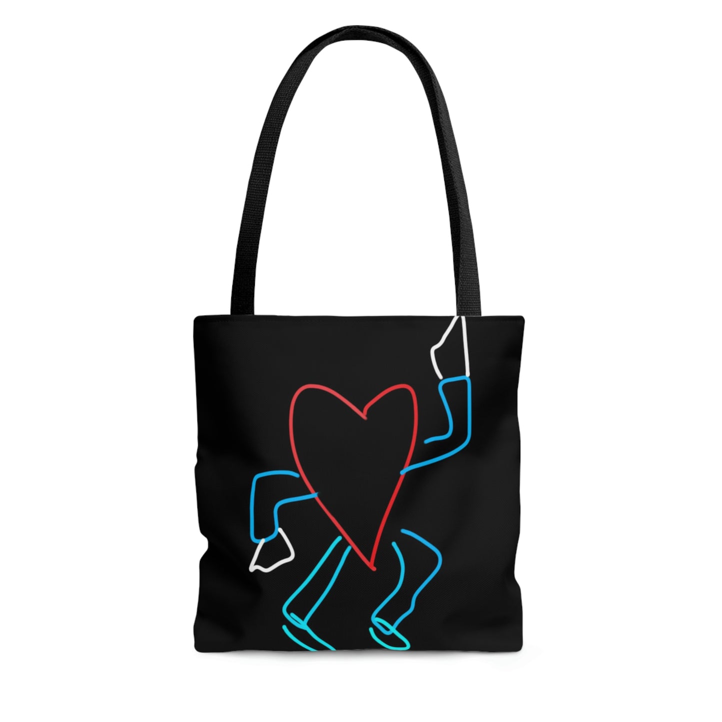 You Make My Heart Dance- Tote Bag (AOP)- Black