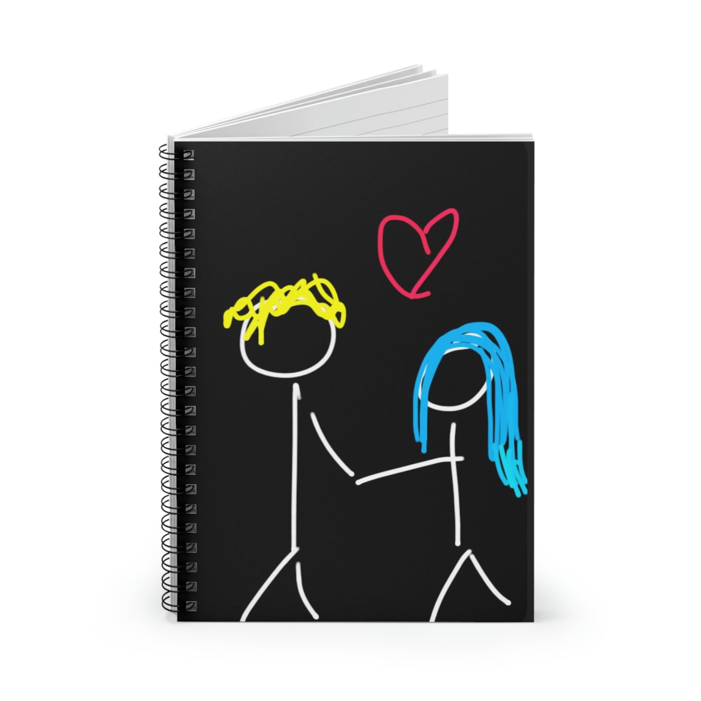 Stick Couple- Spiral Notebook - Ruled Line