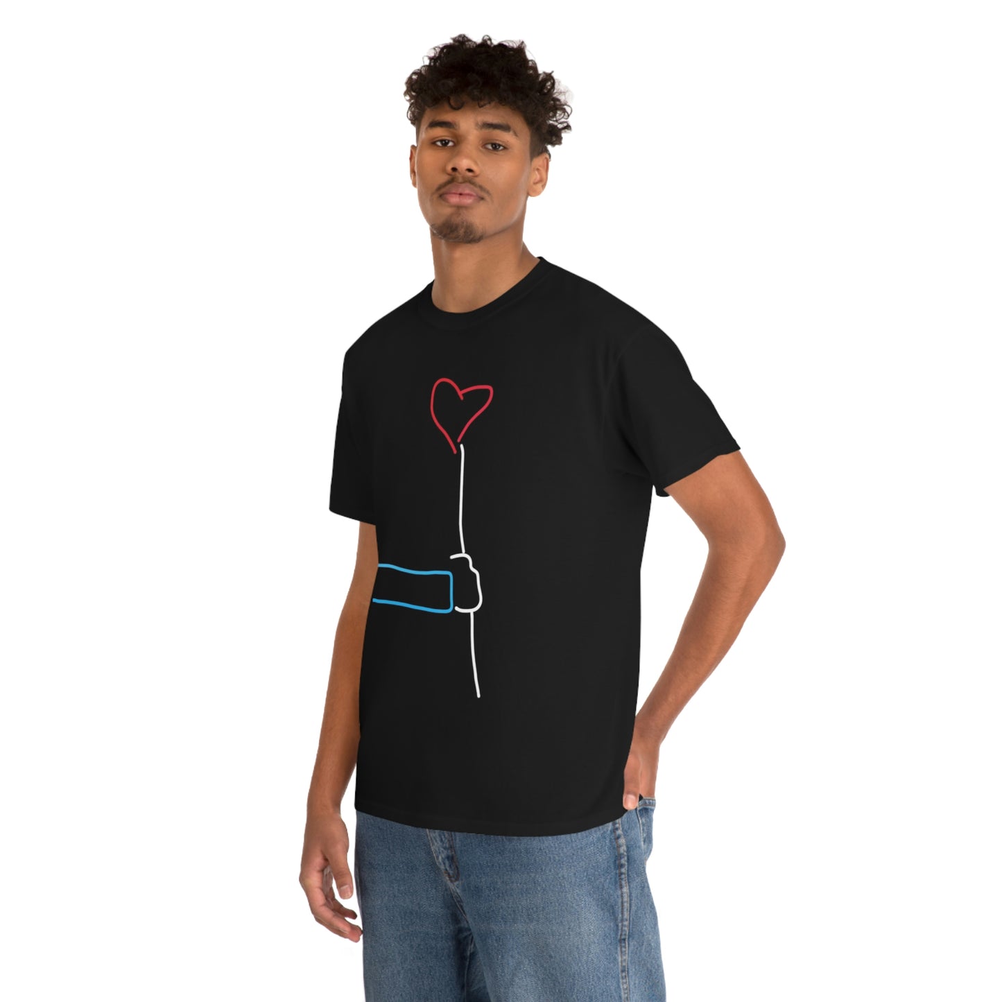 Heart Balloon- Unisex Heavy Cotton Tee