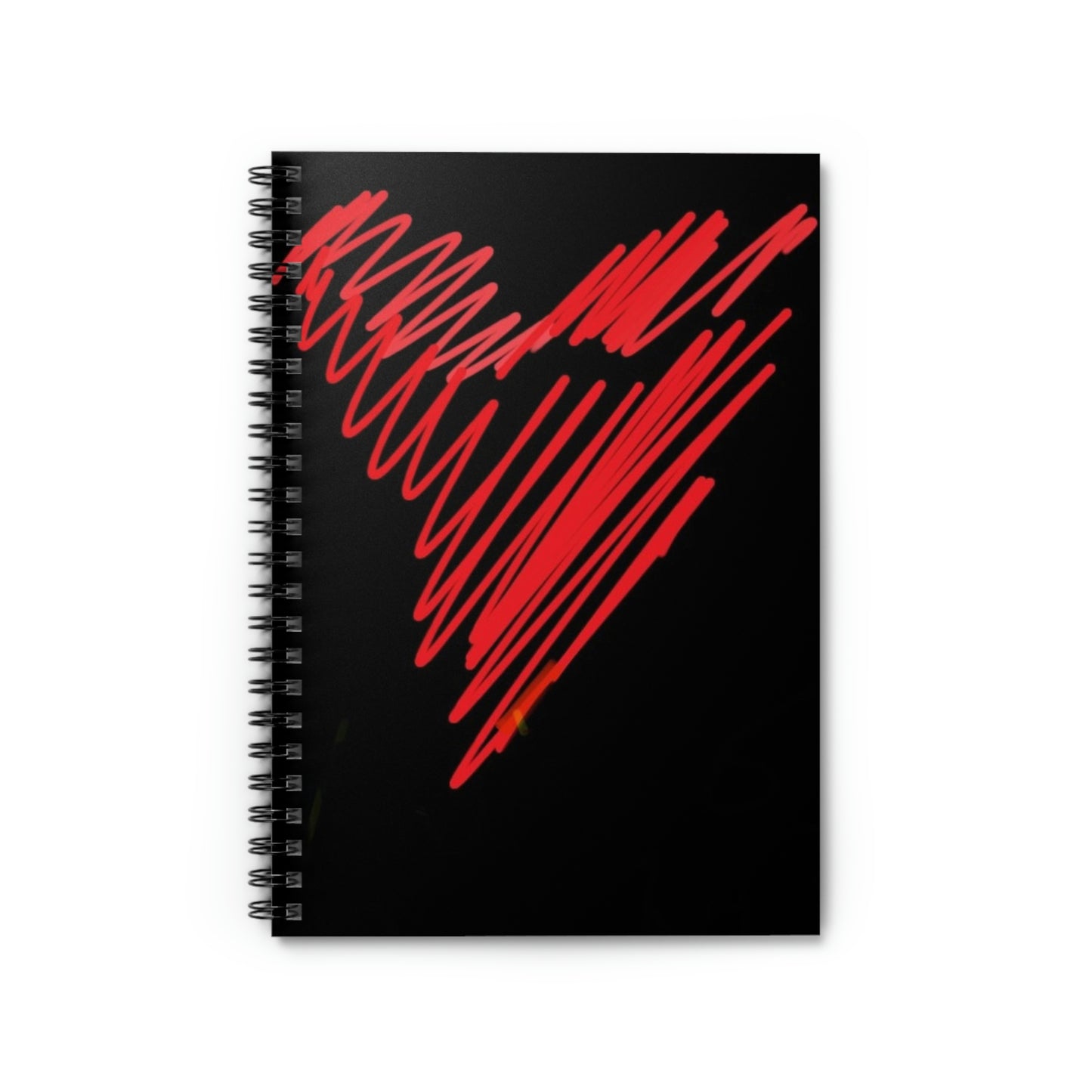 Scribble Heart- Spiral Notebook - Ruled Line