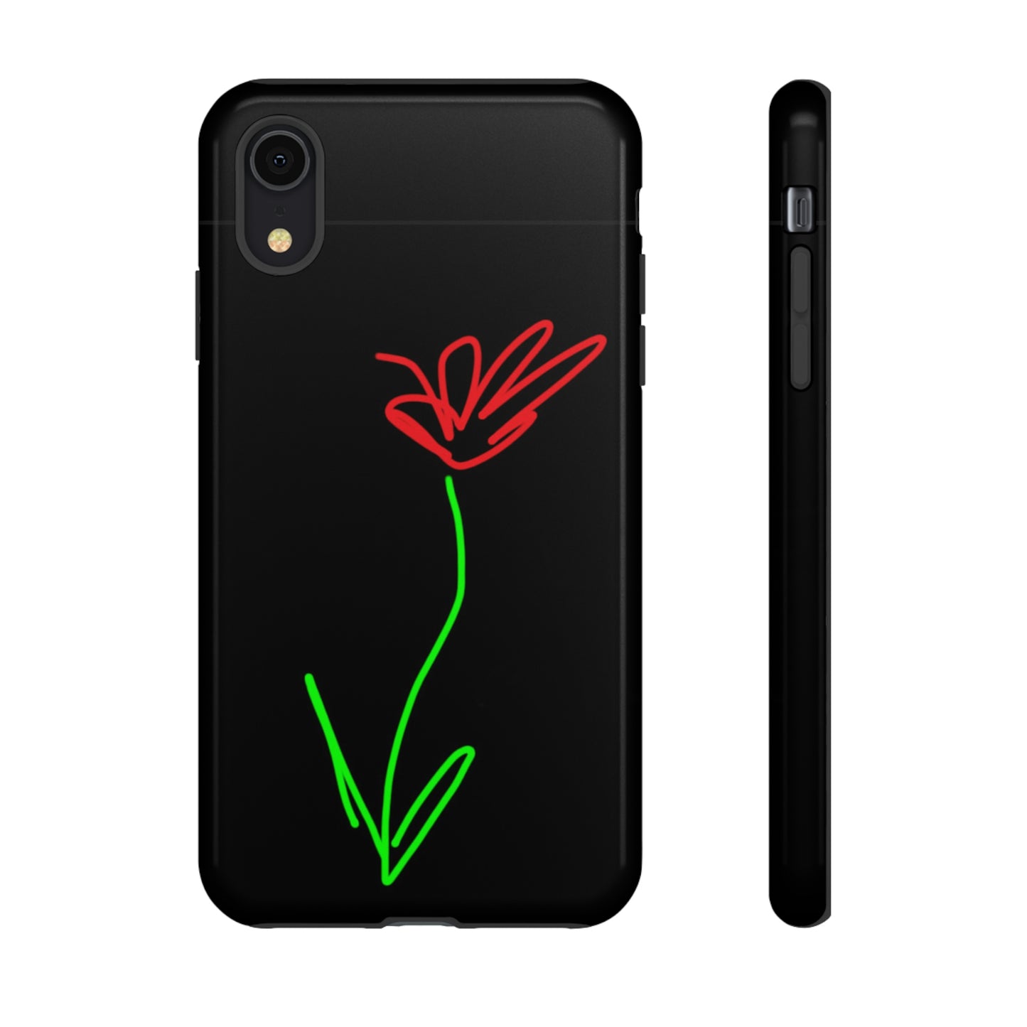 Red Flower- Tough Cases- 41 Phone Styles