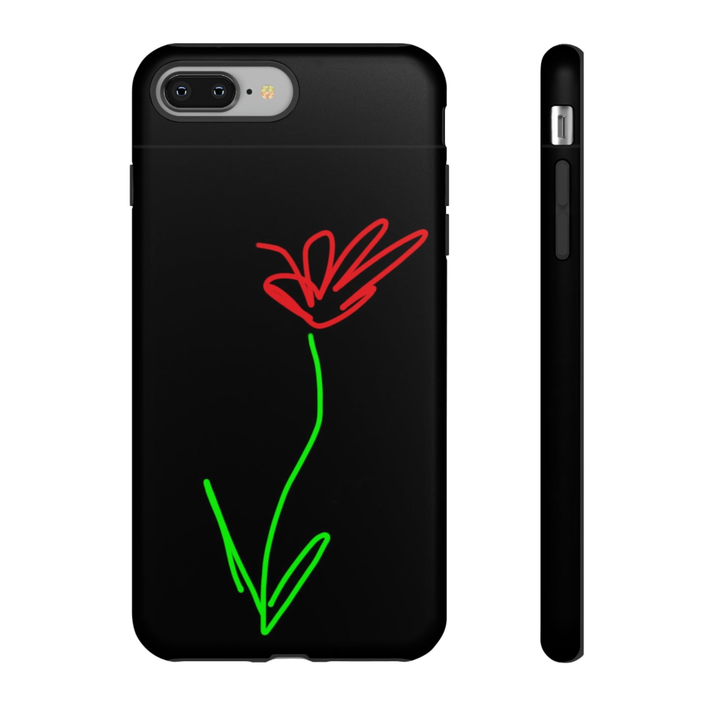 Red Flower- Tough Cases- 41 Phone Styles