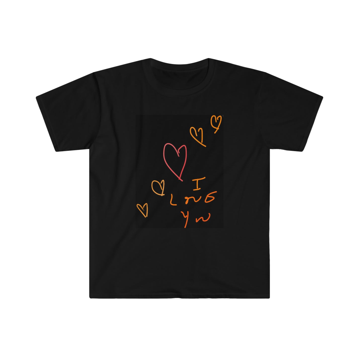 5 Hearts/I Love You- Unisex Softstyle T-Shirt