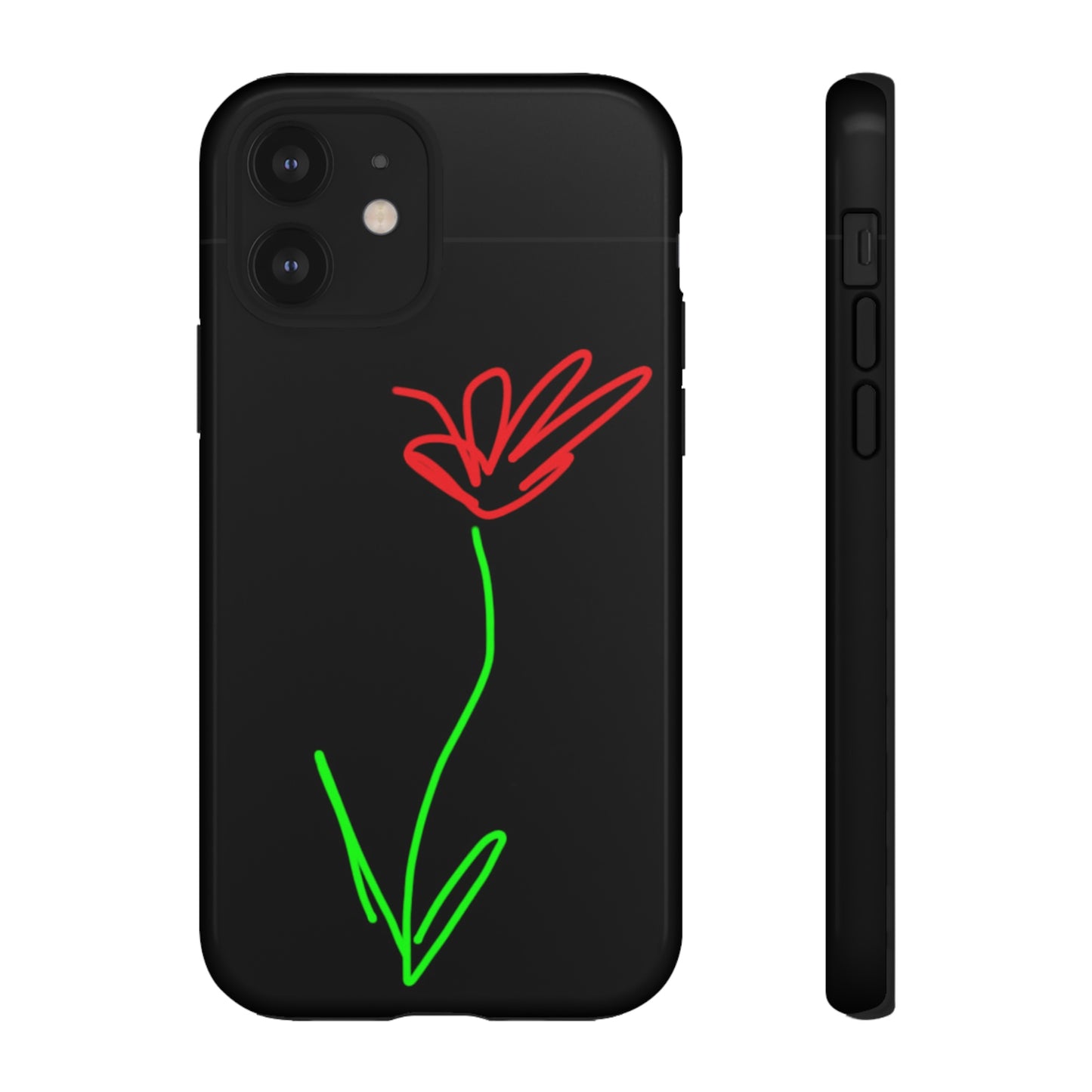 Red Flower- Tough Cases- 41 Phone Styles