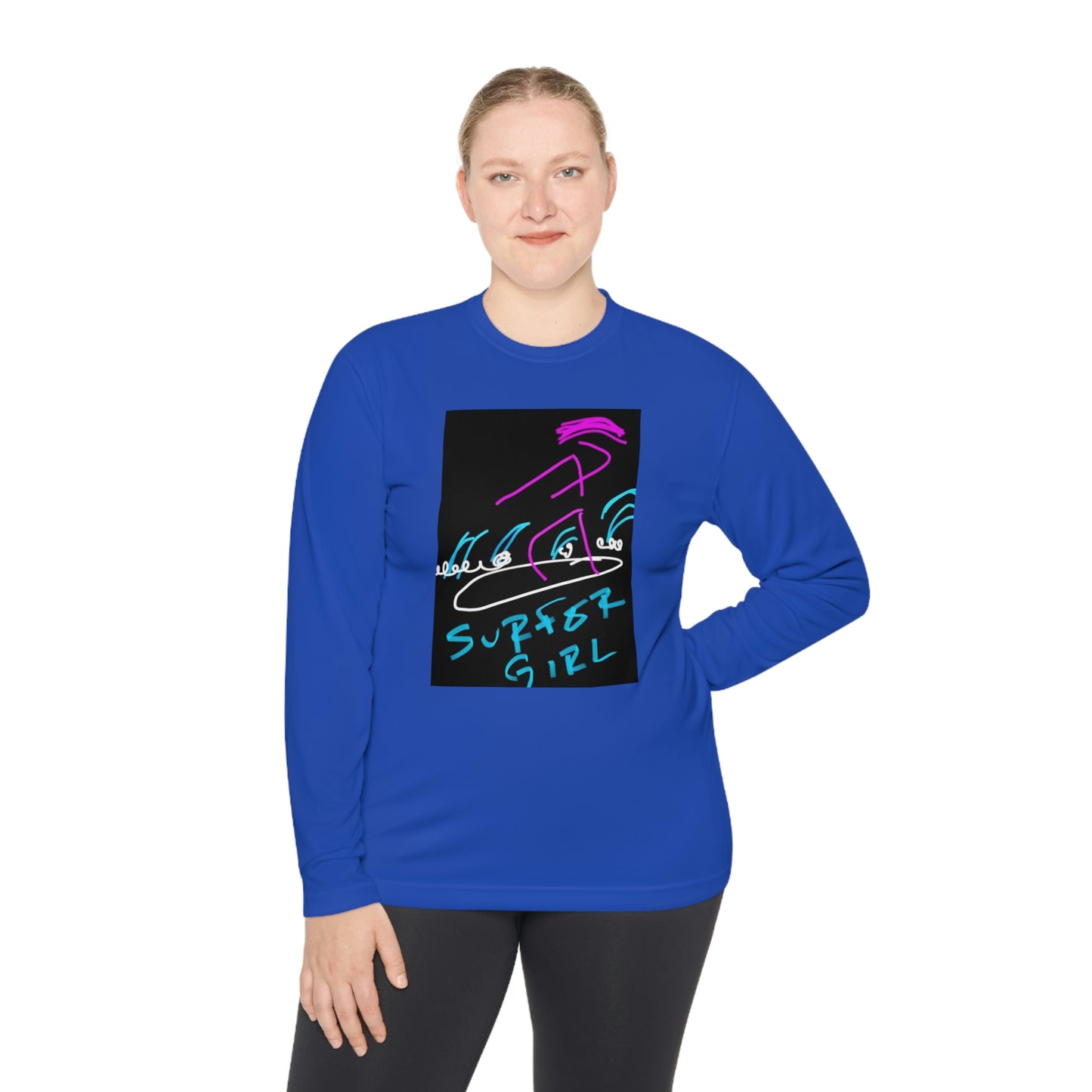 Surfer Girl- Unisex Lightweight Long Sleeve Tee- Adult