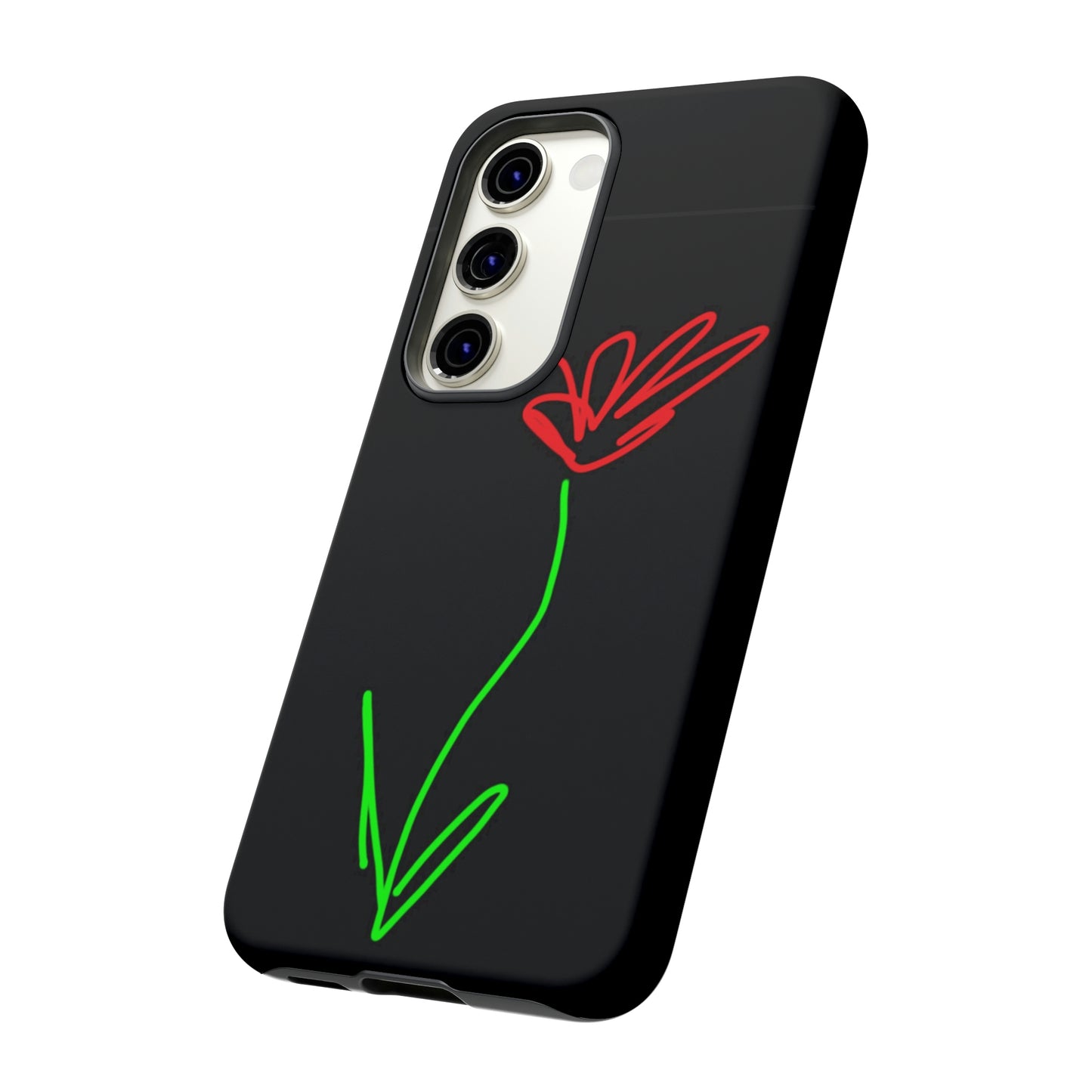 Red Flower- Tough Cases- 41 Phone Styles