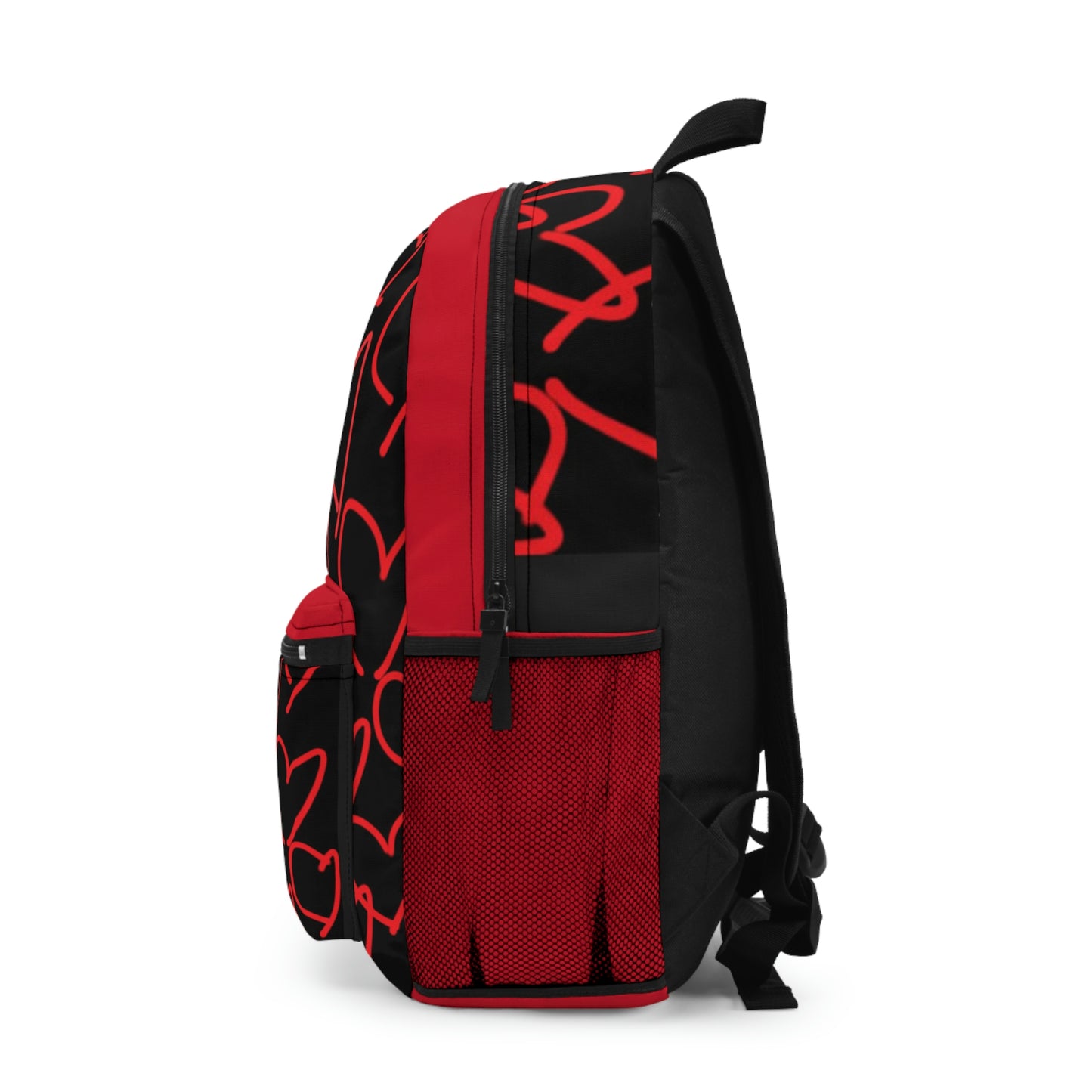 Million Hearts- Backpack- Black & Red