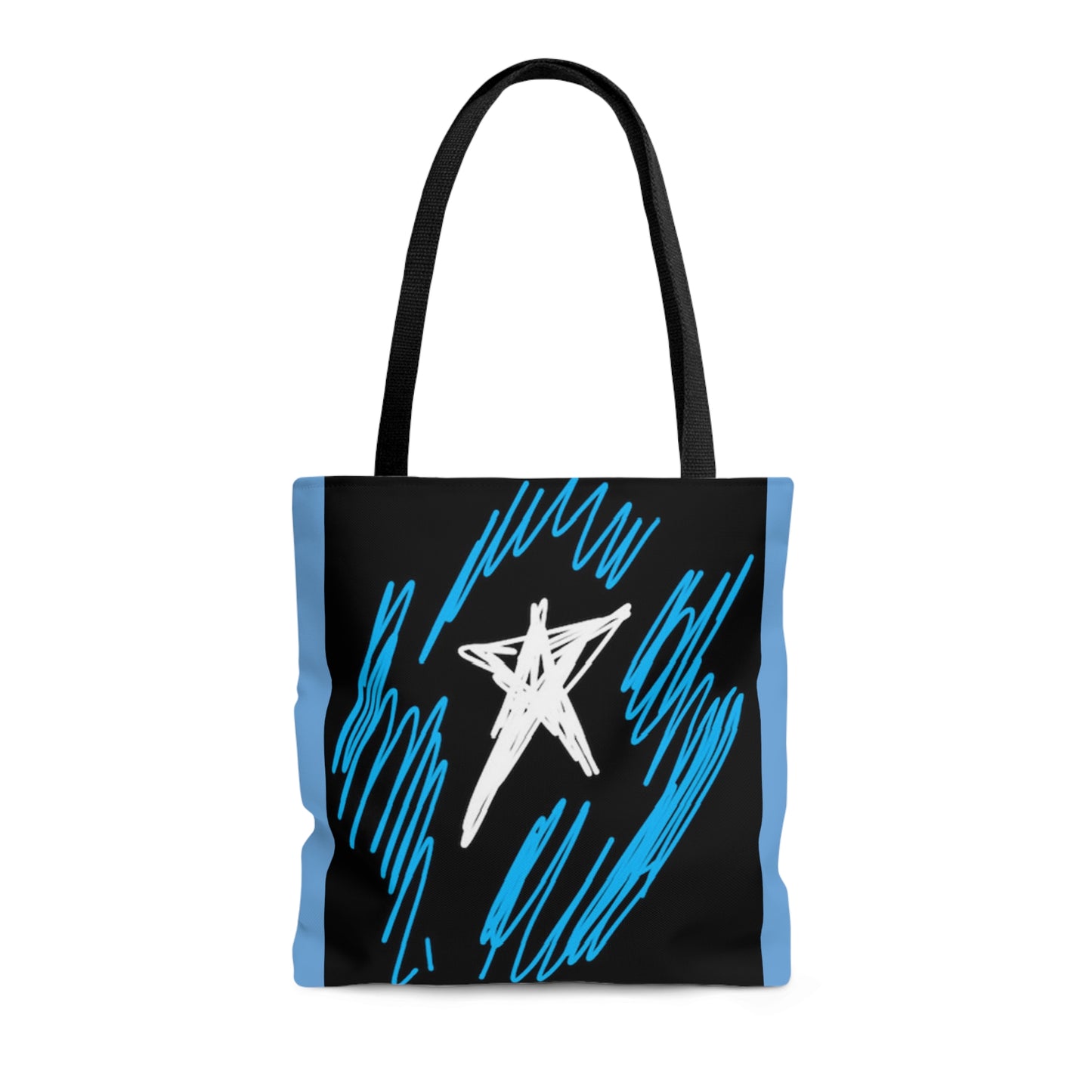 July 4th- Star Field- Tote Bag (AOP)- Black and Blue