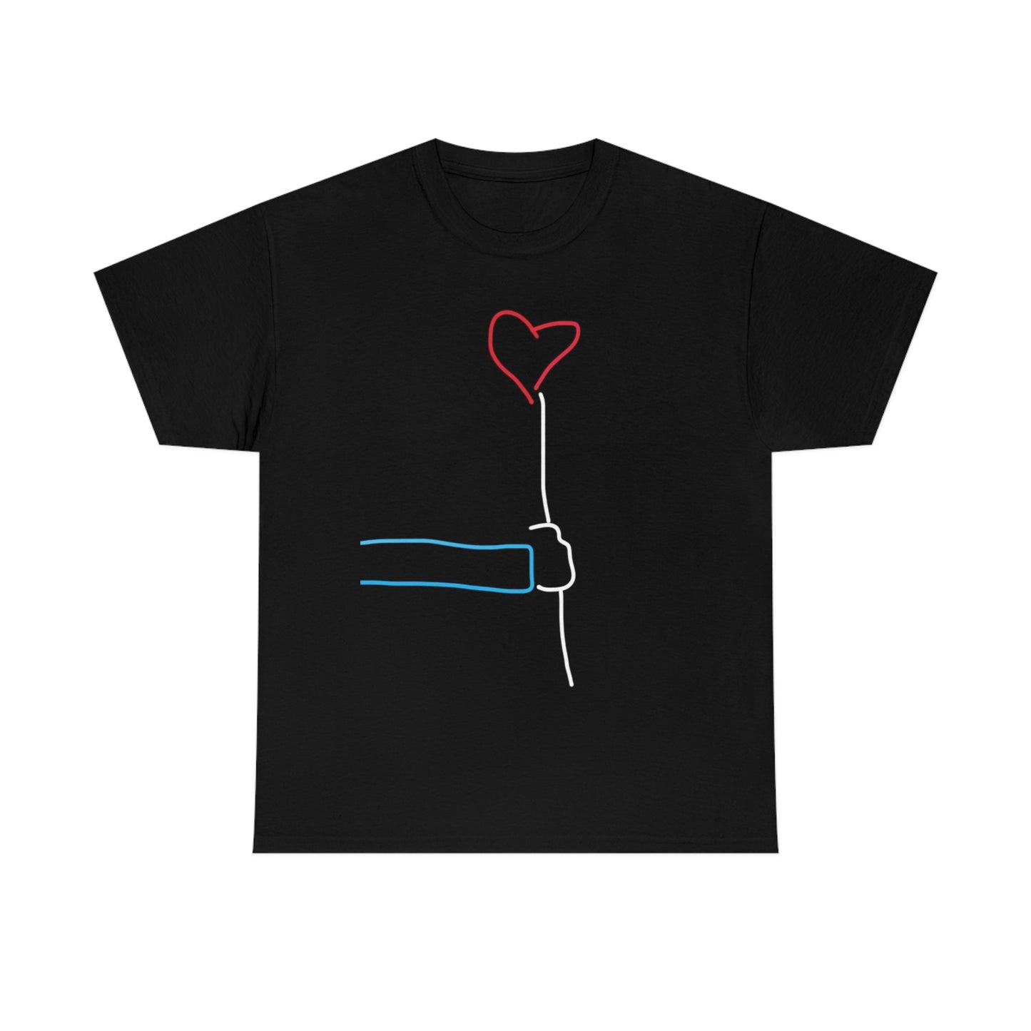 Heart Balloon- Unisex Heavy Cotton Tee