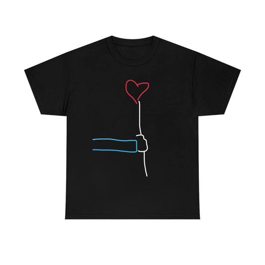 Heart Balloon- Unisex Heavy Cotton Tee