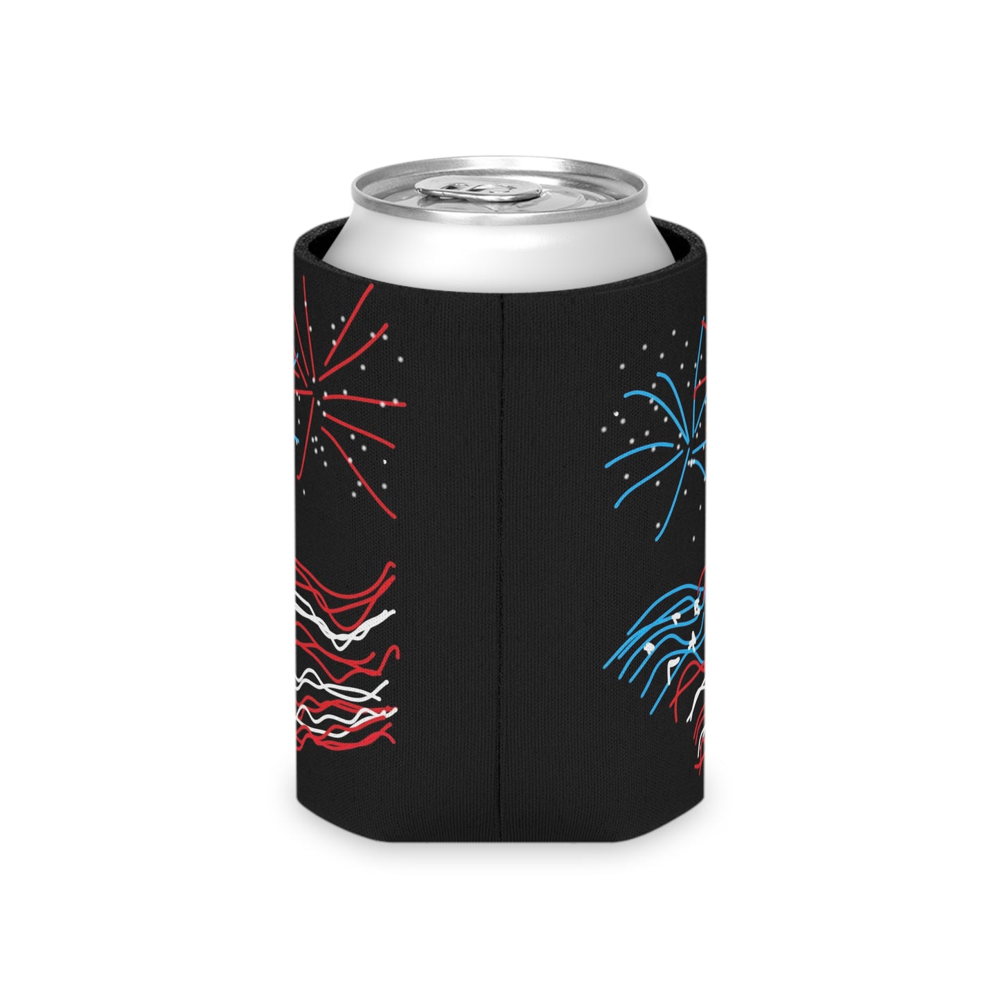 July 4th- Fireworks/x2- Can Cooler