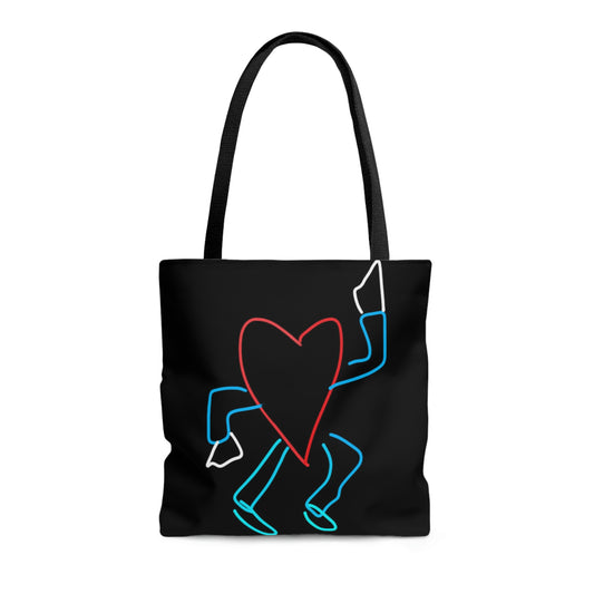 You Make My Heart Dance- Tote Bag (AOP)- Black