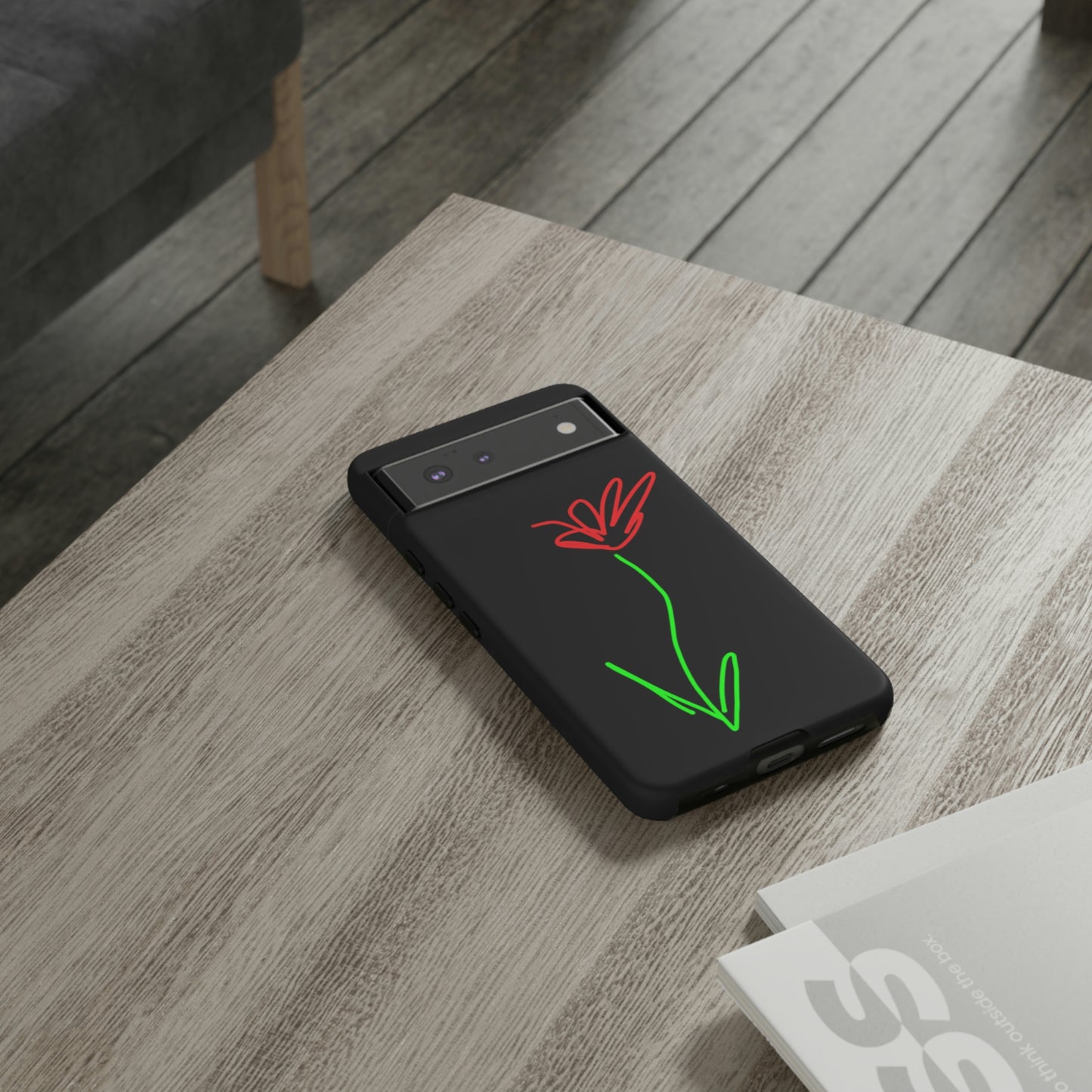 Red Flower- Tough Cases- 41 Phone Styles