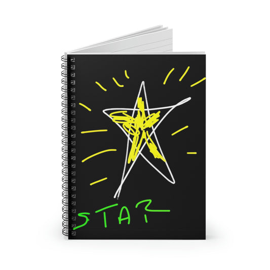 Star- Spiral Notebook - Ruled Line