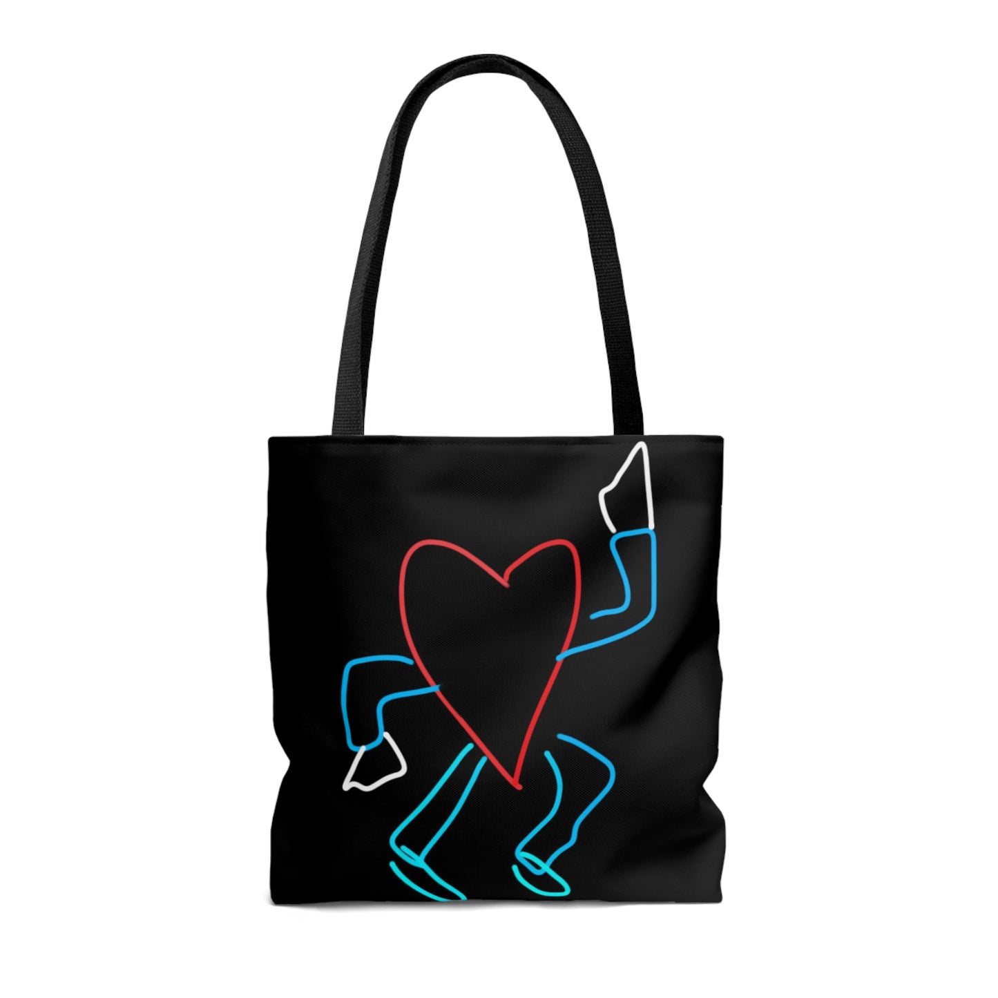 You Make My Heart Dance- Tote Bag (AOP)- Black