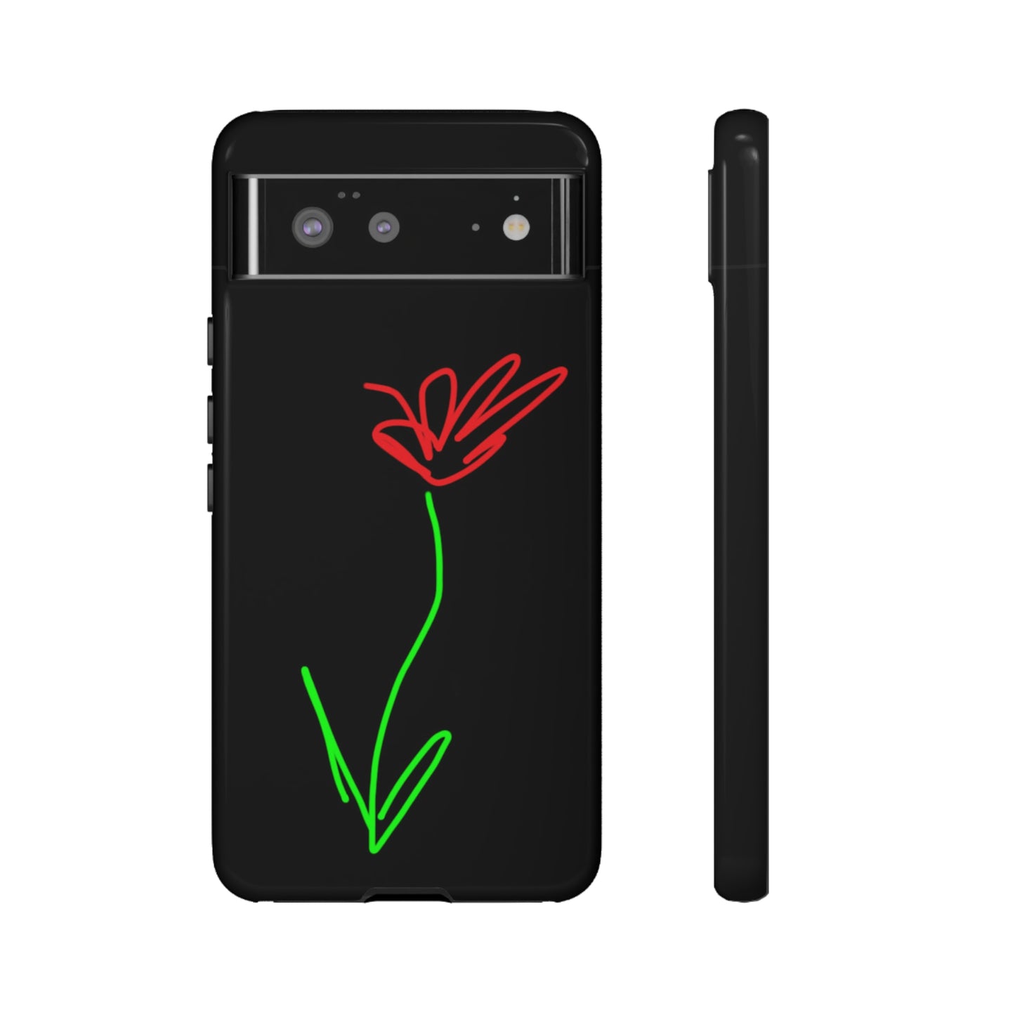 Red Flower- Tough Cases- 41 Phone Styles