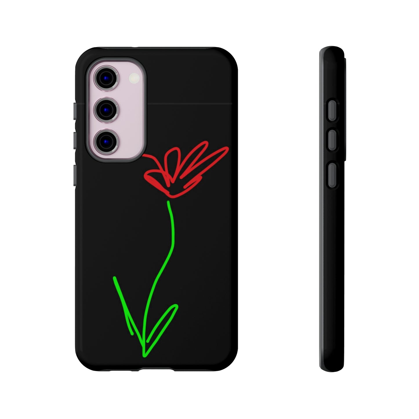 Red Flower- Tough Cases- 41 Phone Styles