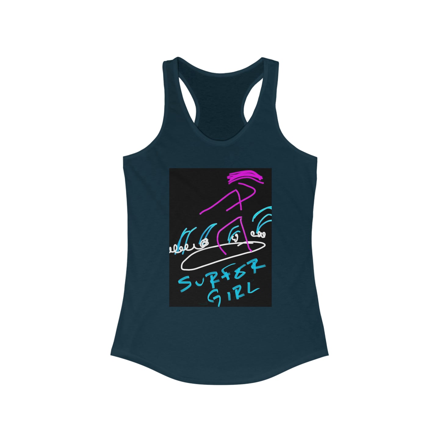 Surfer Girl- Women's Ideal Racerback Tank