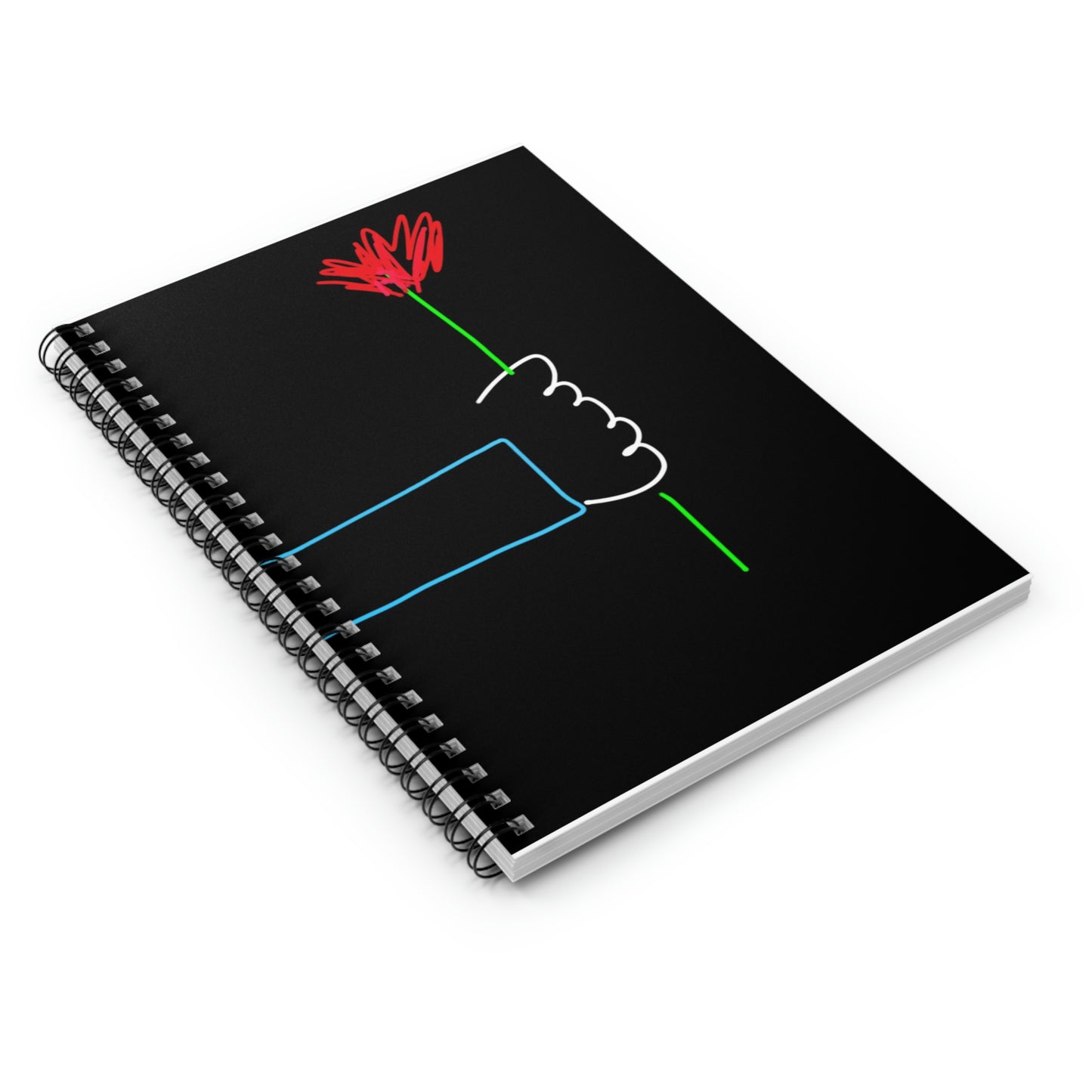 One Red Flower- Spiral Notebook - Ruled Line