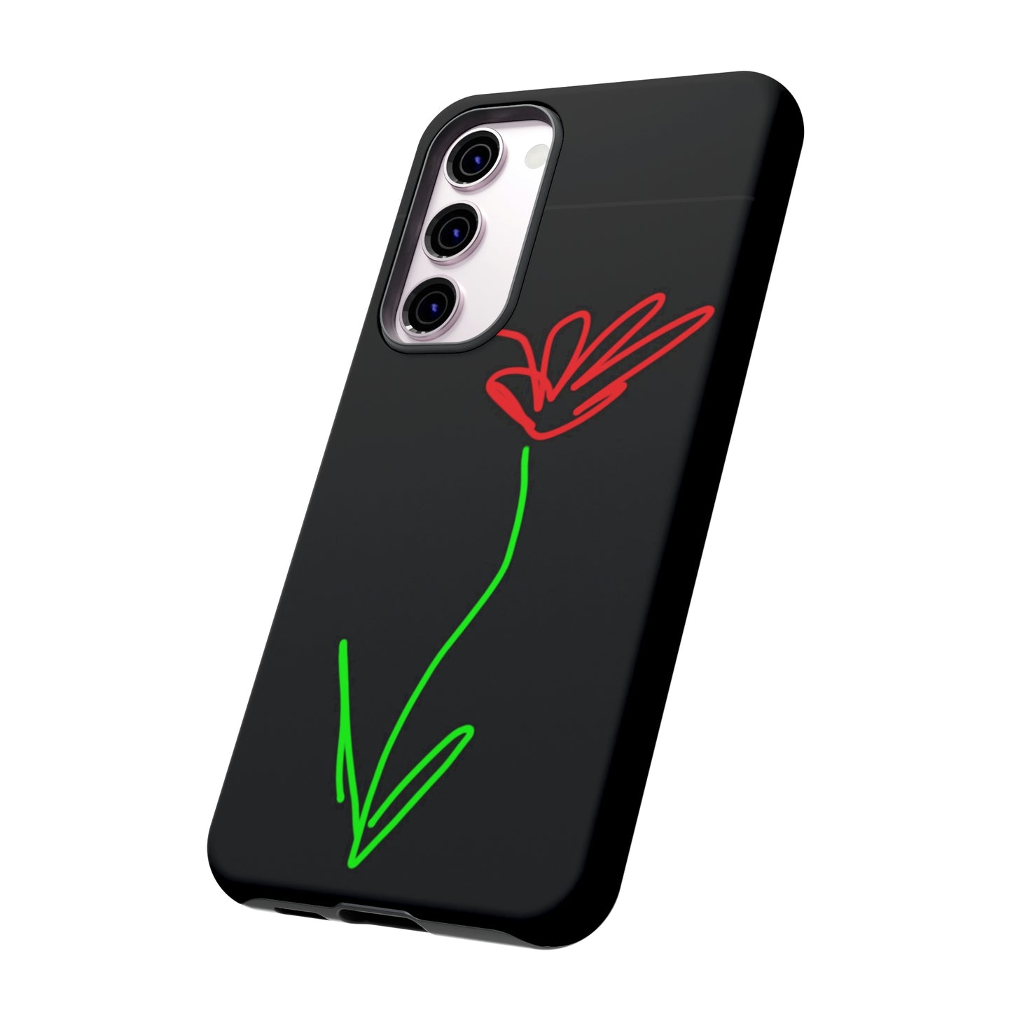 Red Flower- Tough Cases- 41 Phone Styles