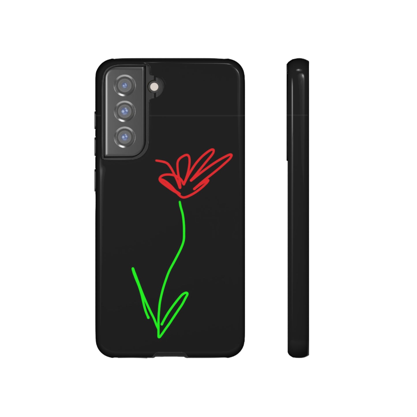 Red Flower- Tough Cases- 41 Phone Styles