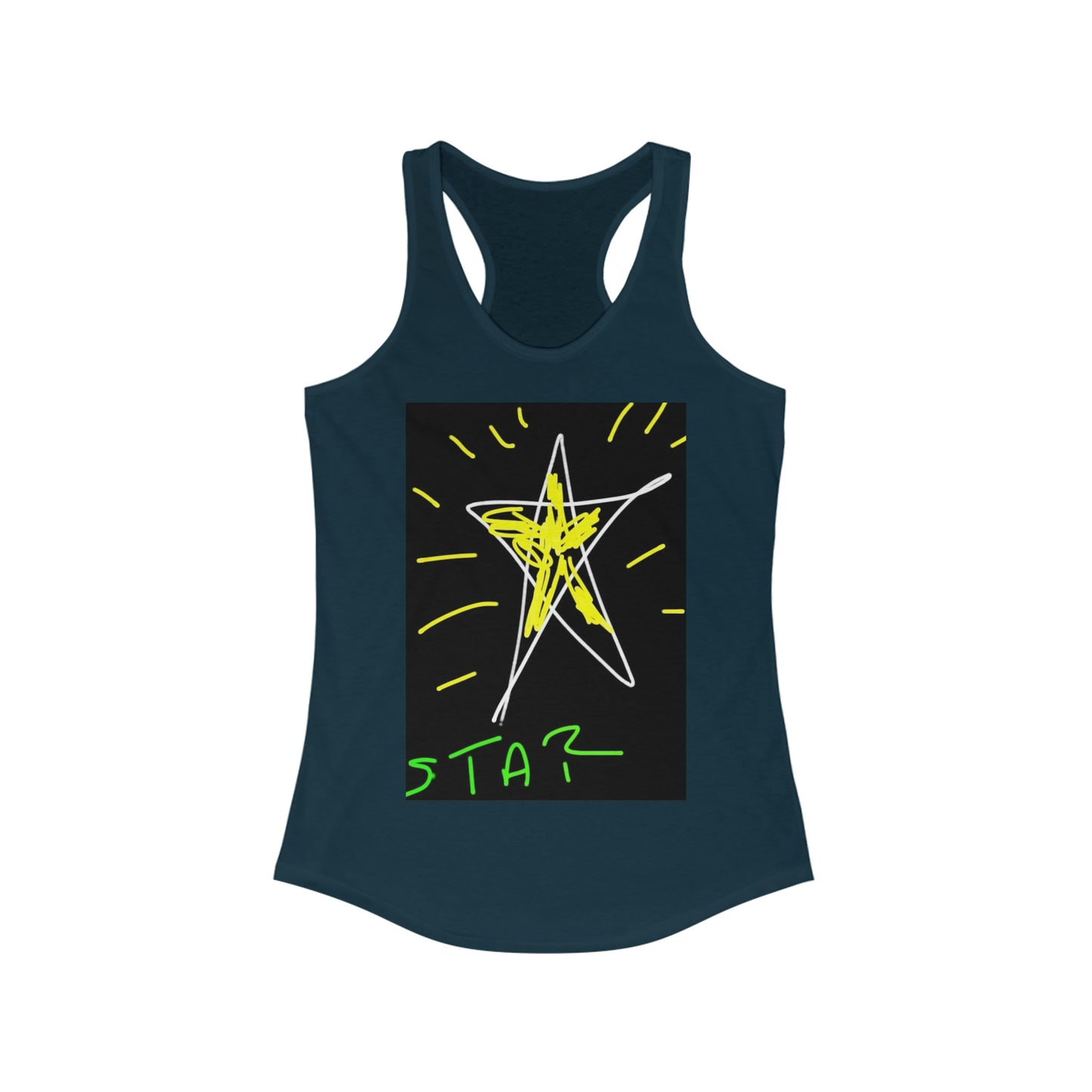 Star- Women's Ideal Racerback Tank