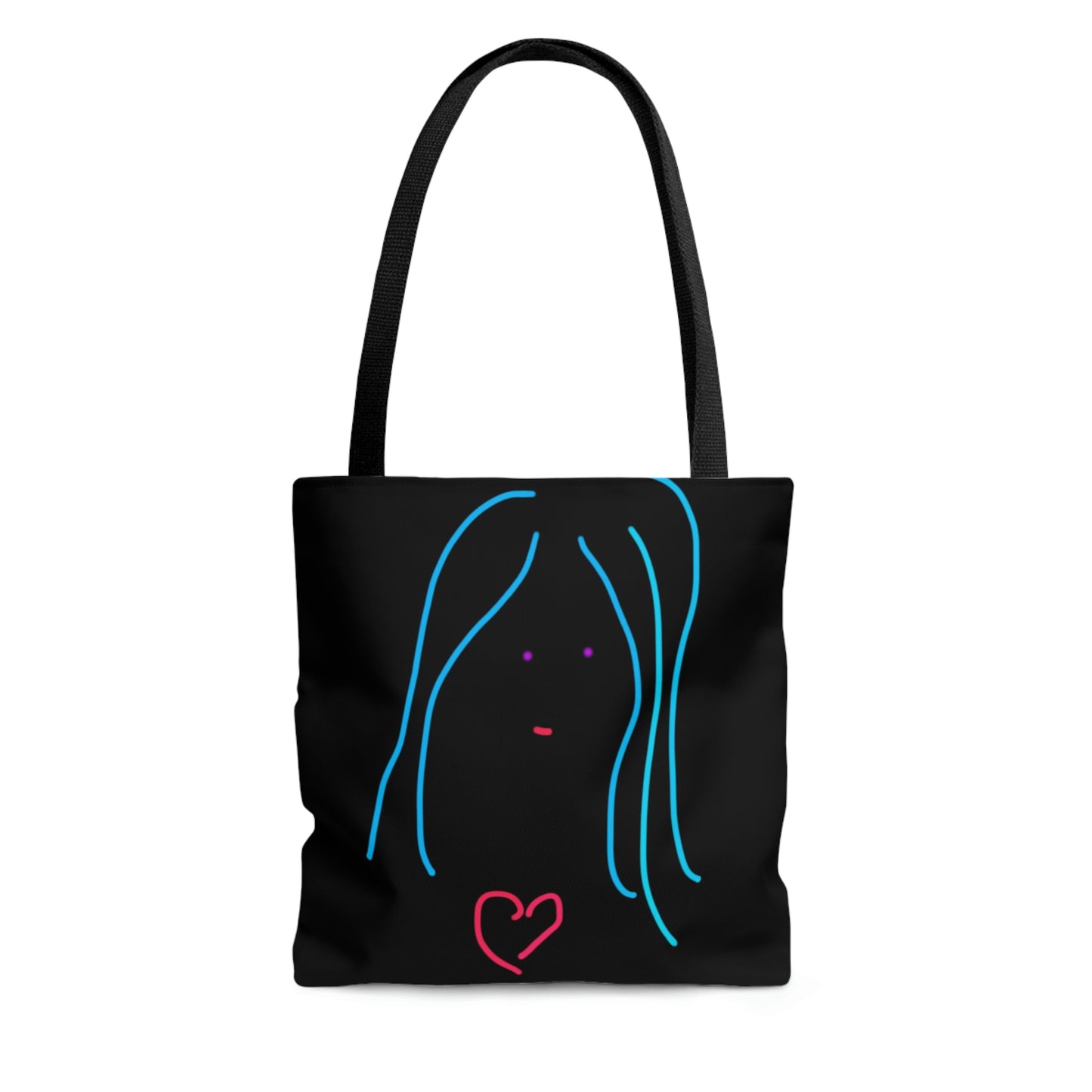 Heart Girl- AOP Tote Bag