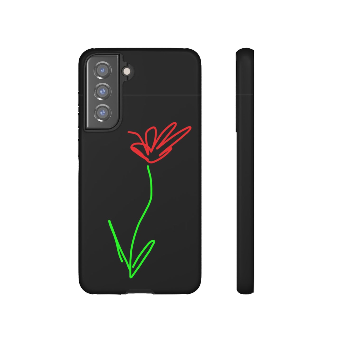 Red Flower- Tough Cases- 41 Phone Styles