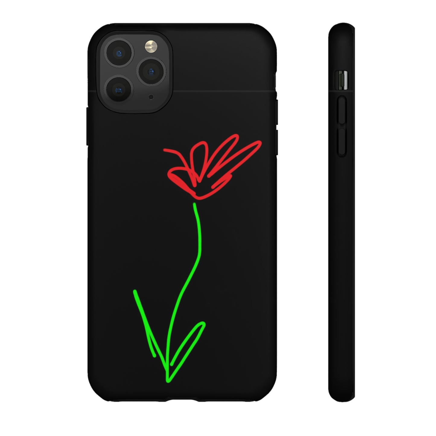 Red Flower- Tough Cases- 41 Phone Styles