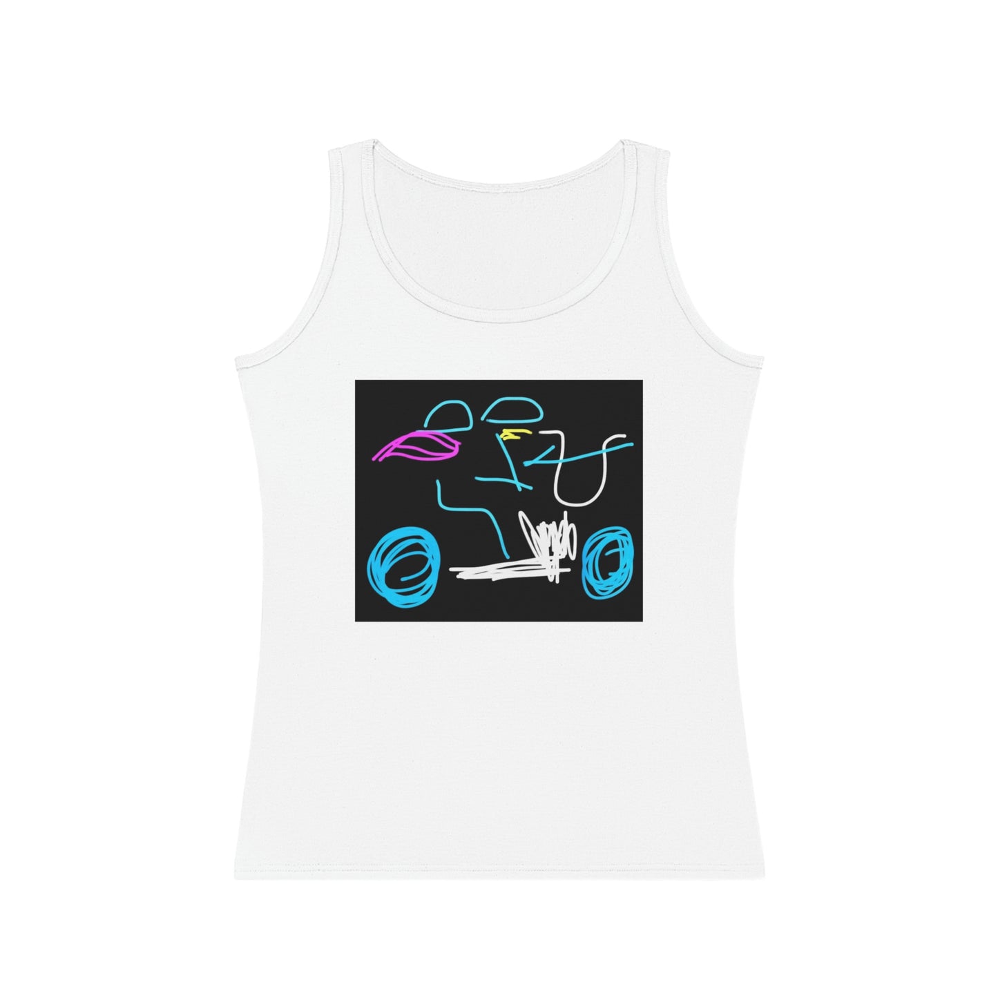 Brunette Biker Babe- Women's Tank Top