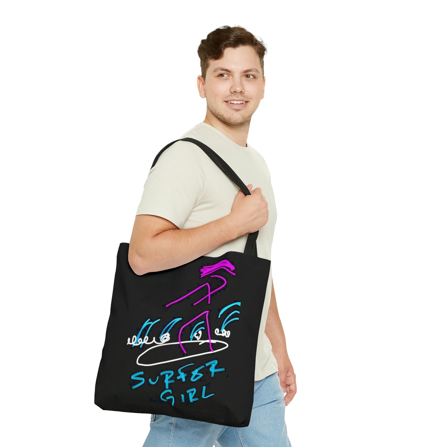 Surfer Girl- AOP Tote Bag