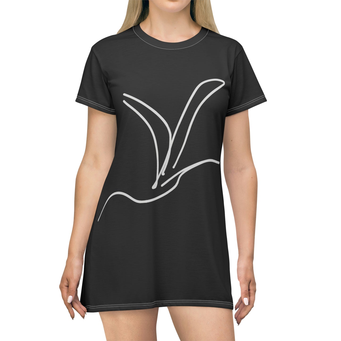 Origami- T-Shirt Dress (AOP)