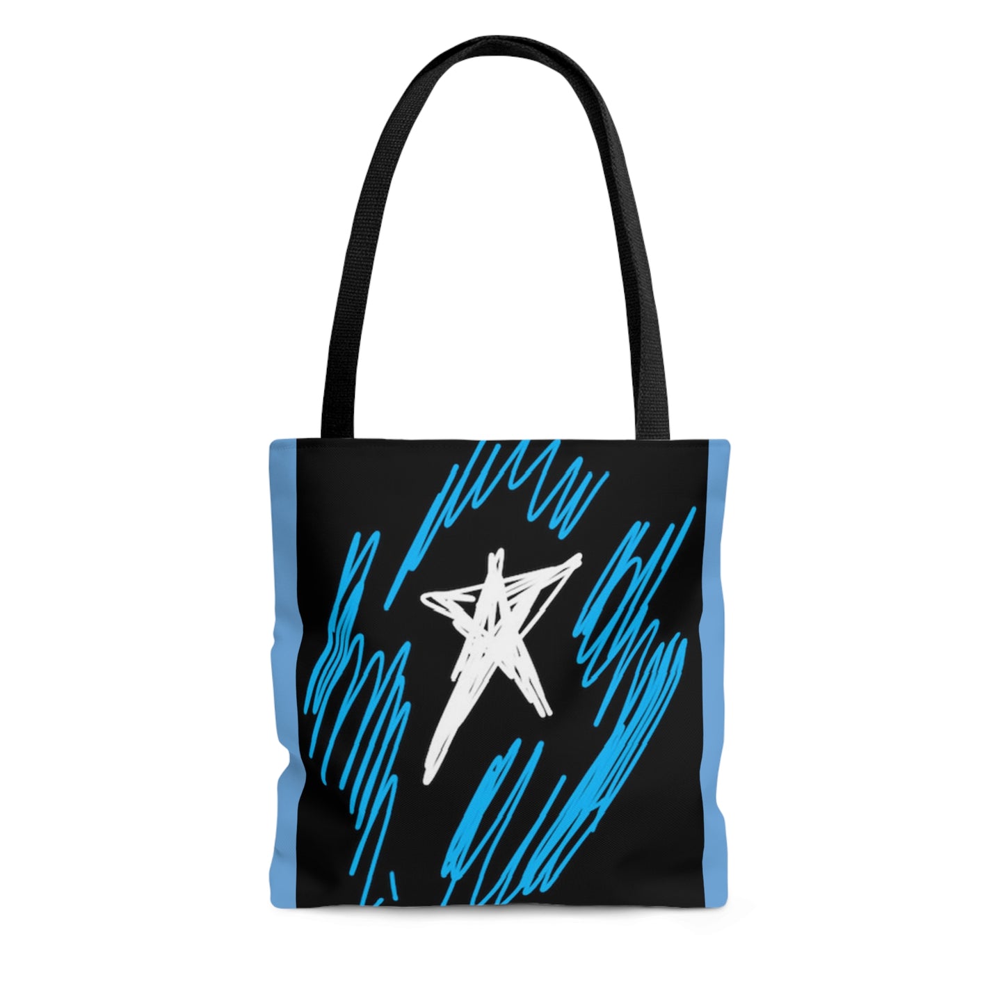 July 4th- Star Field- Tote Bag (AOP)- Black and Blue