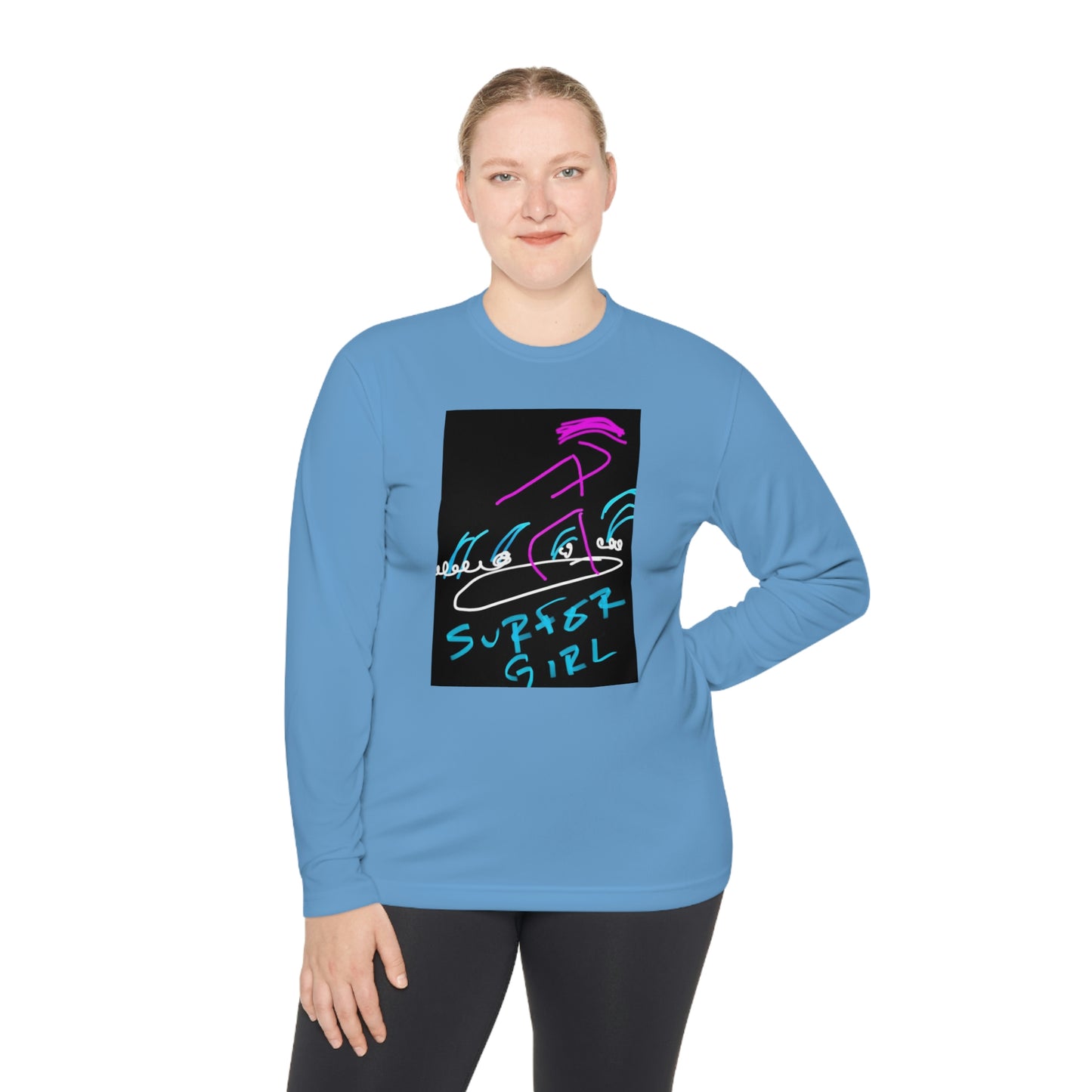 Surfer Girl- Unisex Lightweight Long Sleeve Tee- Adult