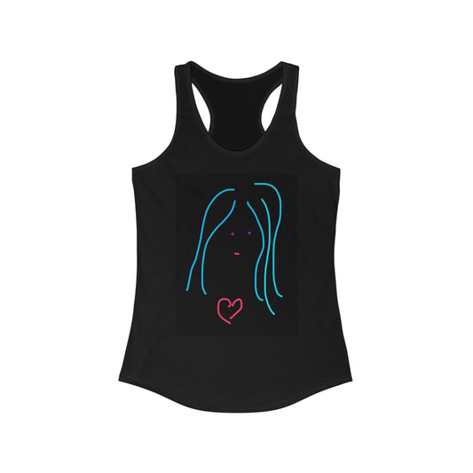 Heart Girl- Women's Ideal Racerback Tank