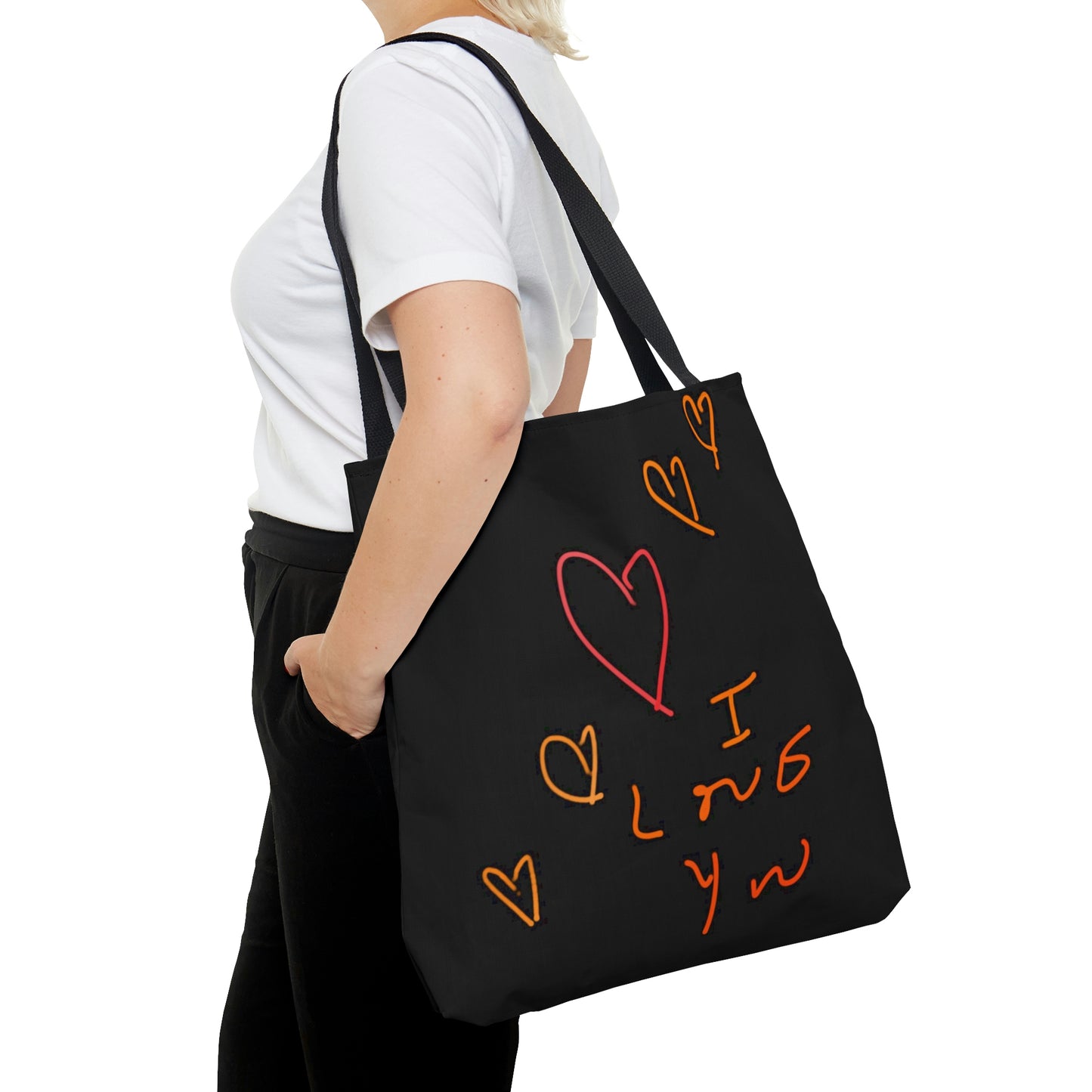 5 Hearts/I Love You- AOP Tote Bag