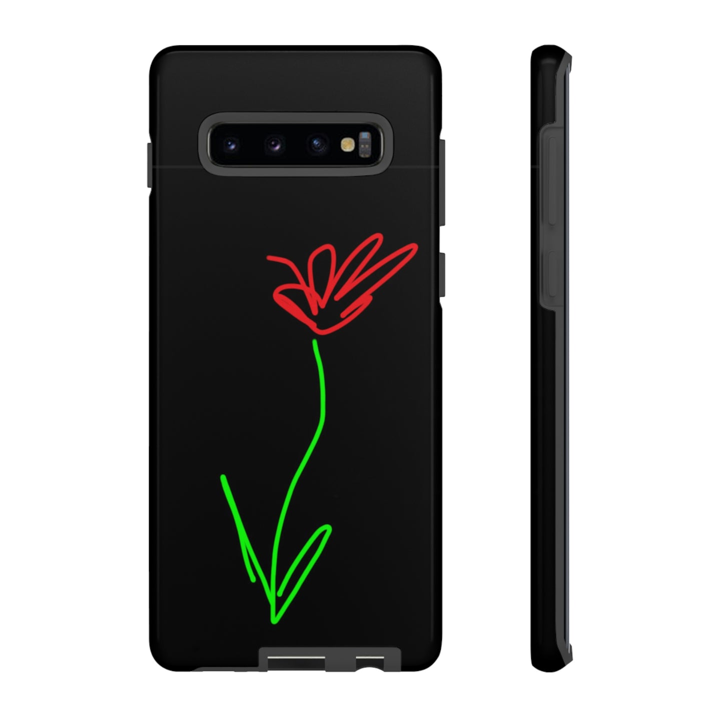 Red Flower- Tough Cases- 41 Phone Styles