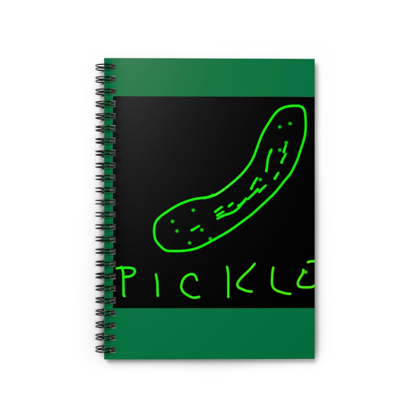 Pickle- Spiral Notebook - Ruled Line- Green