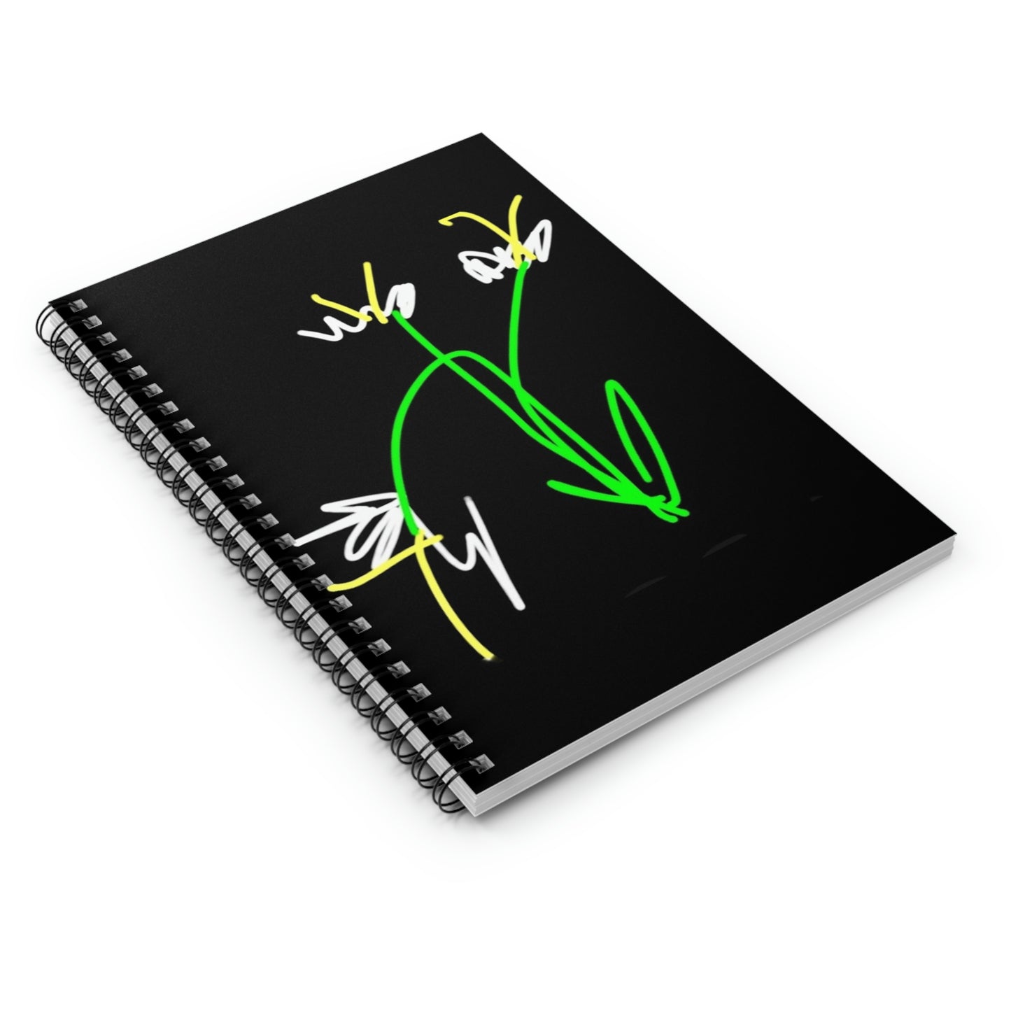 3 White Flowers- Spiral Notebook - Ruled Line