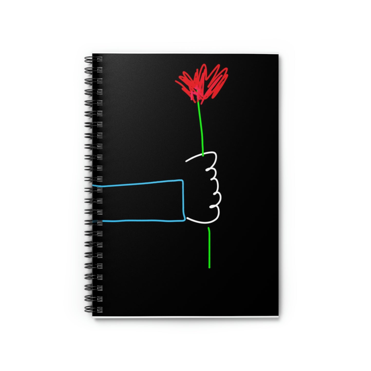 One Red Flower- Spiral Notebook - Ruled Line