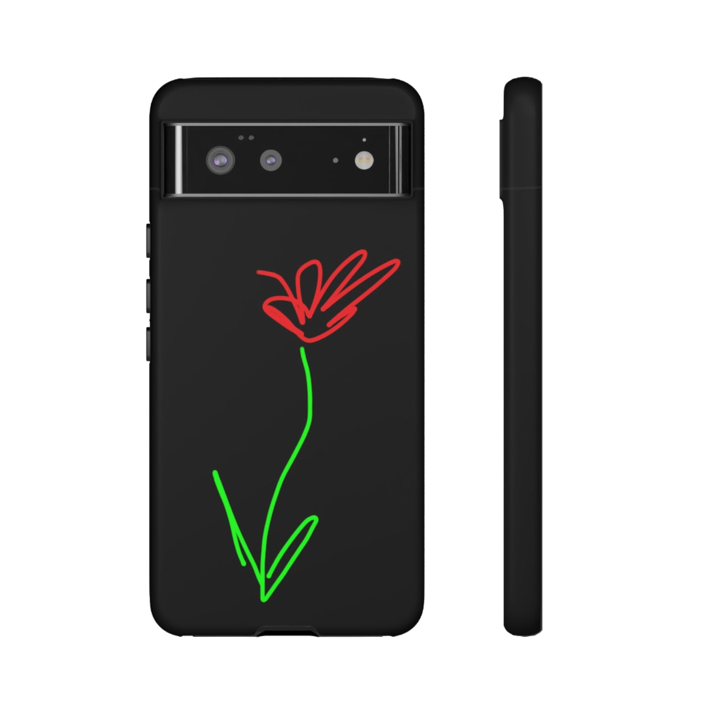 Red Flower- Tough Cases- 41 Phone Styles